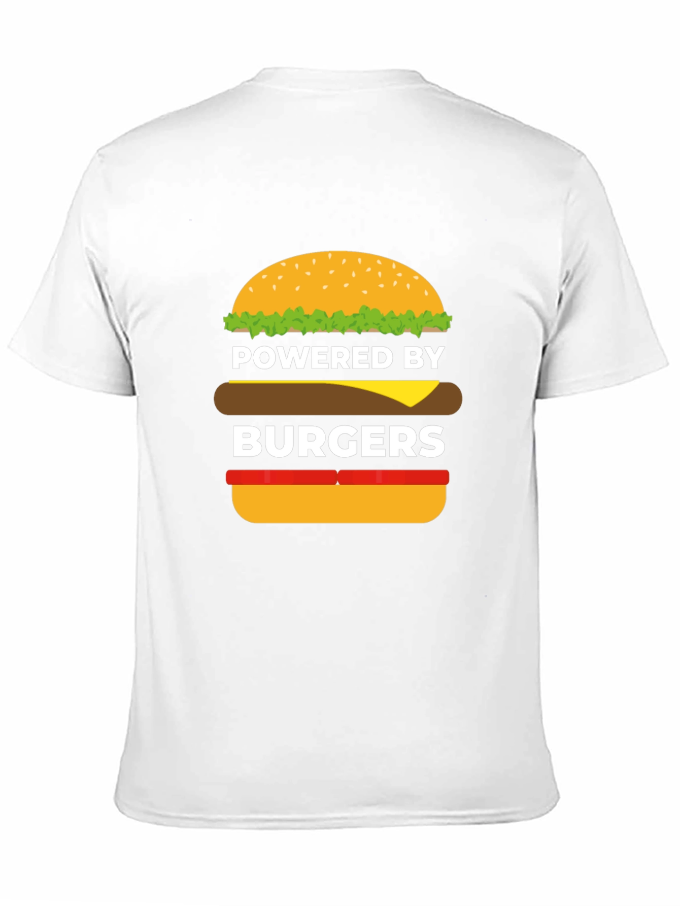 Powered by Burgers Black Graphic Tee