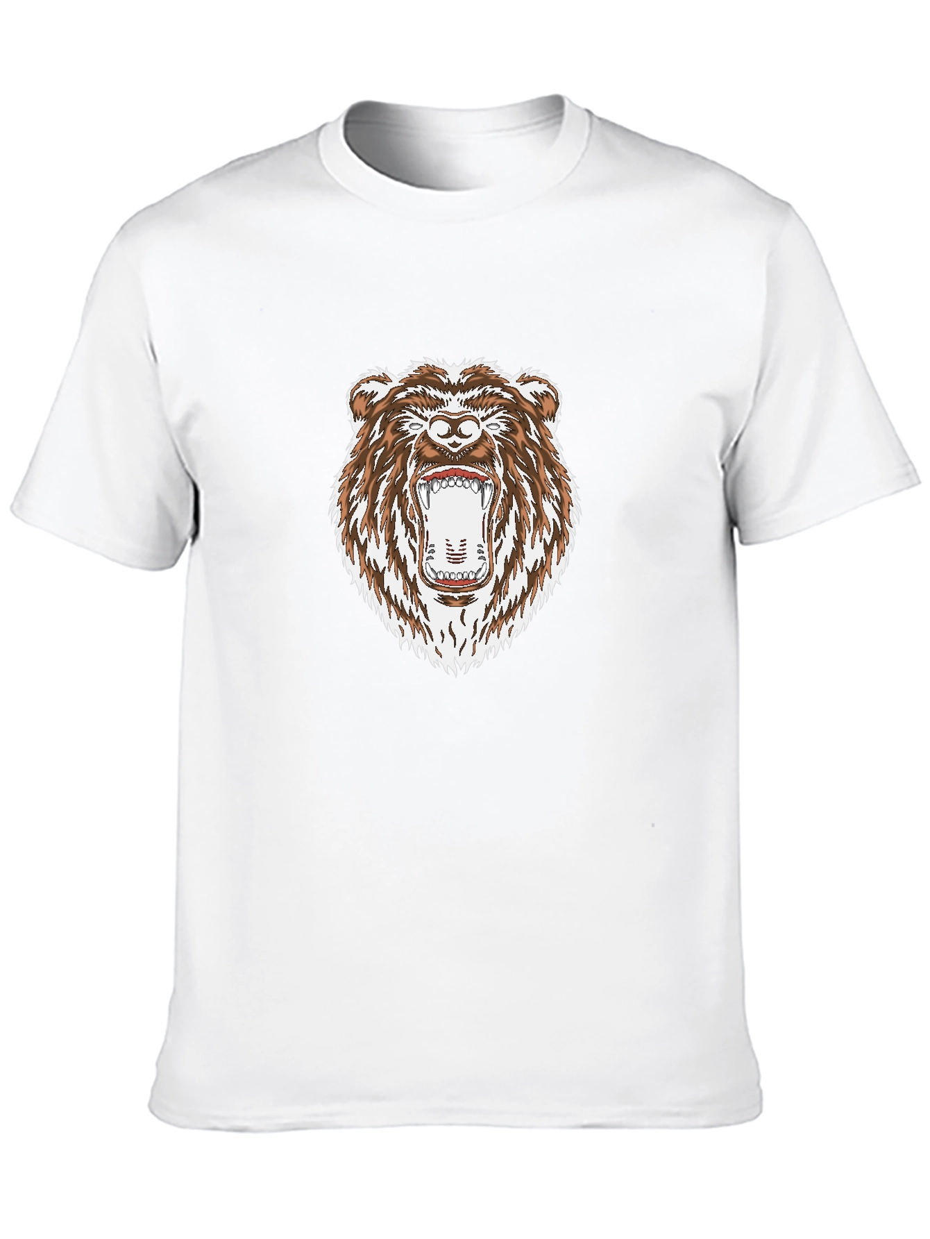 Roaring Bear Graphic Black T-Shirt