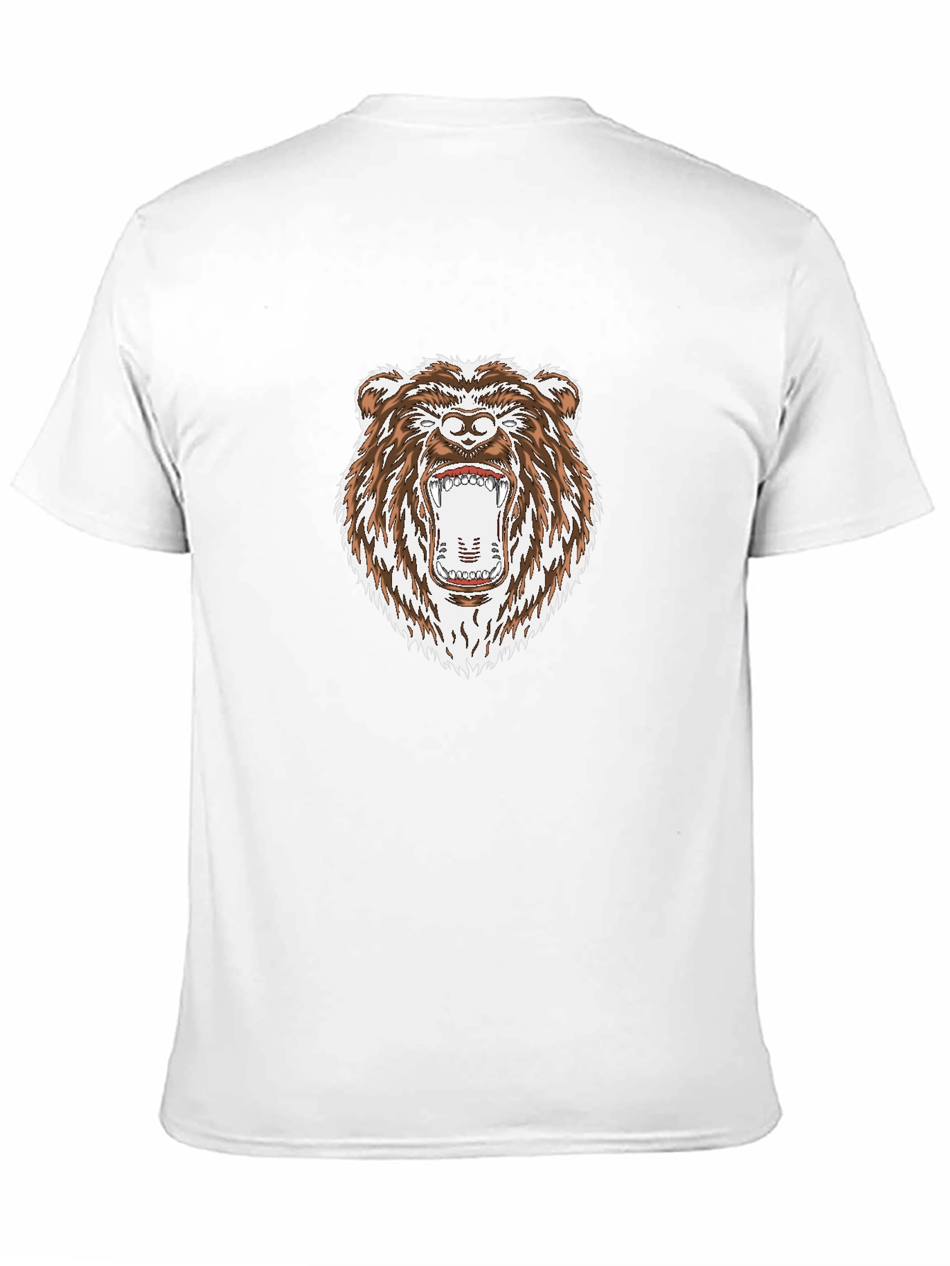Roaring Bear Graphic Black T-Shirt