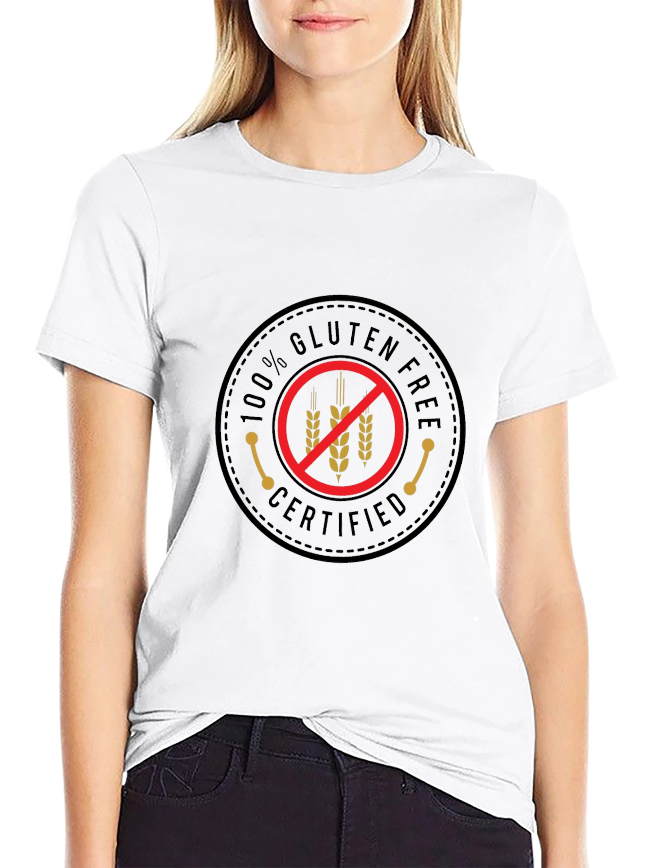 Gluten-Free Certified Black T-Shirt