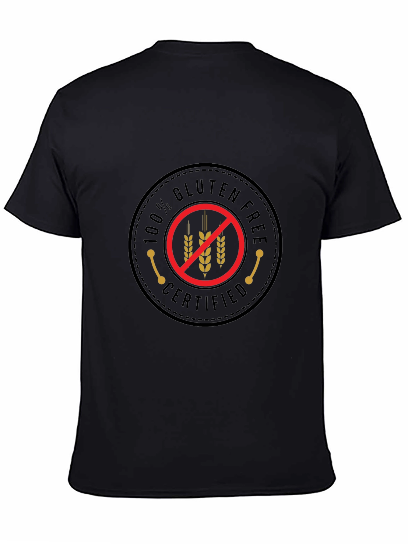 Gluten-Free Certified Black T-Shirt