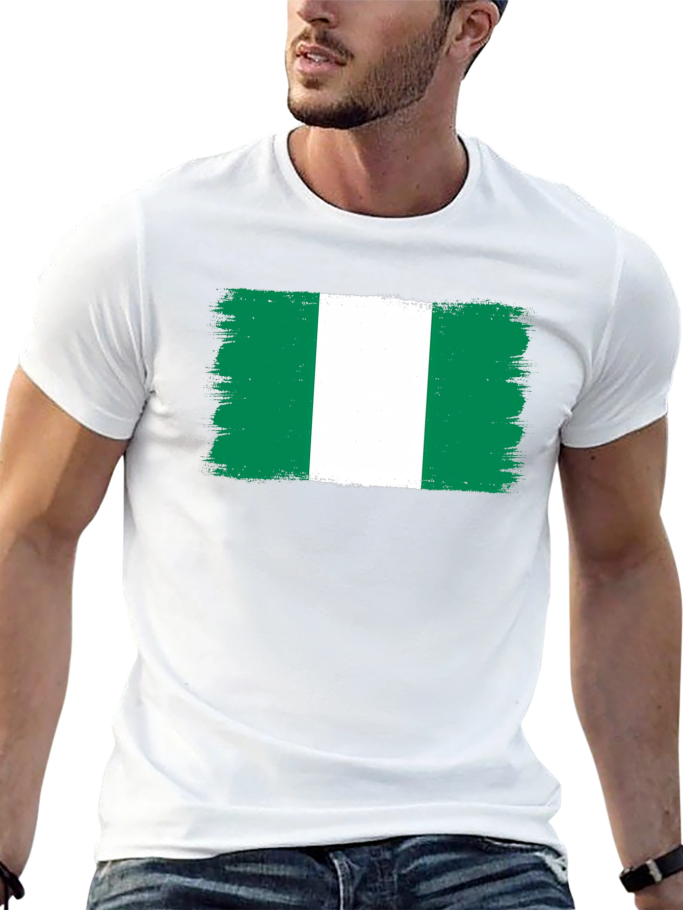 Nigeria Flag T-Shirt - Green White Green