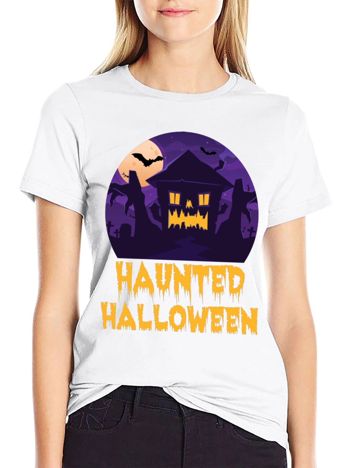 Haunted Halloween Graphic Tee