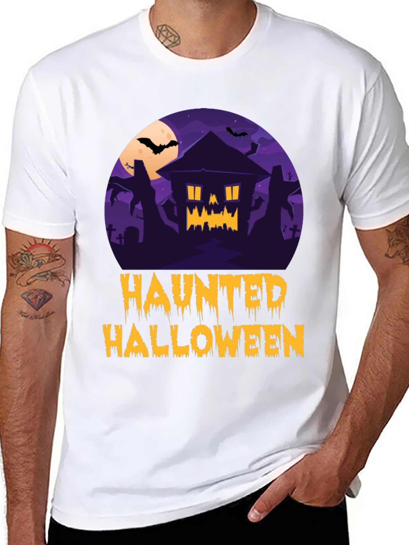 Haunted Halloween Graphic Tee