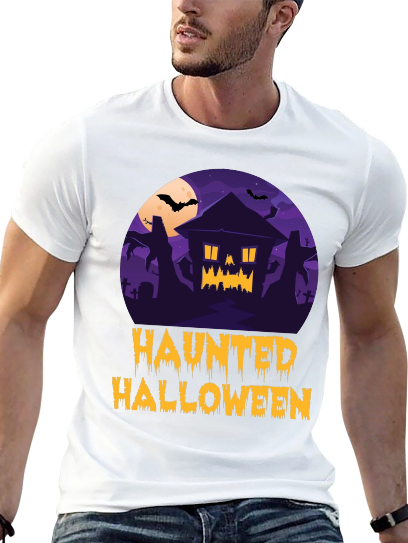 Haunted Halloween Graphic Tee