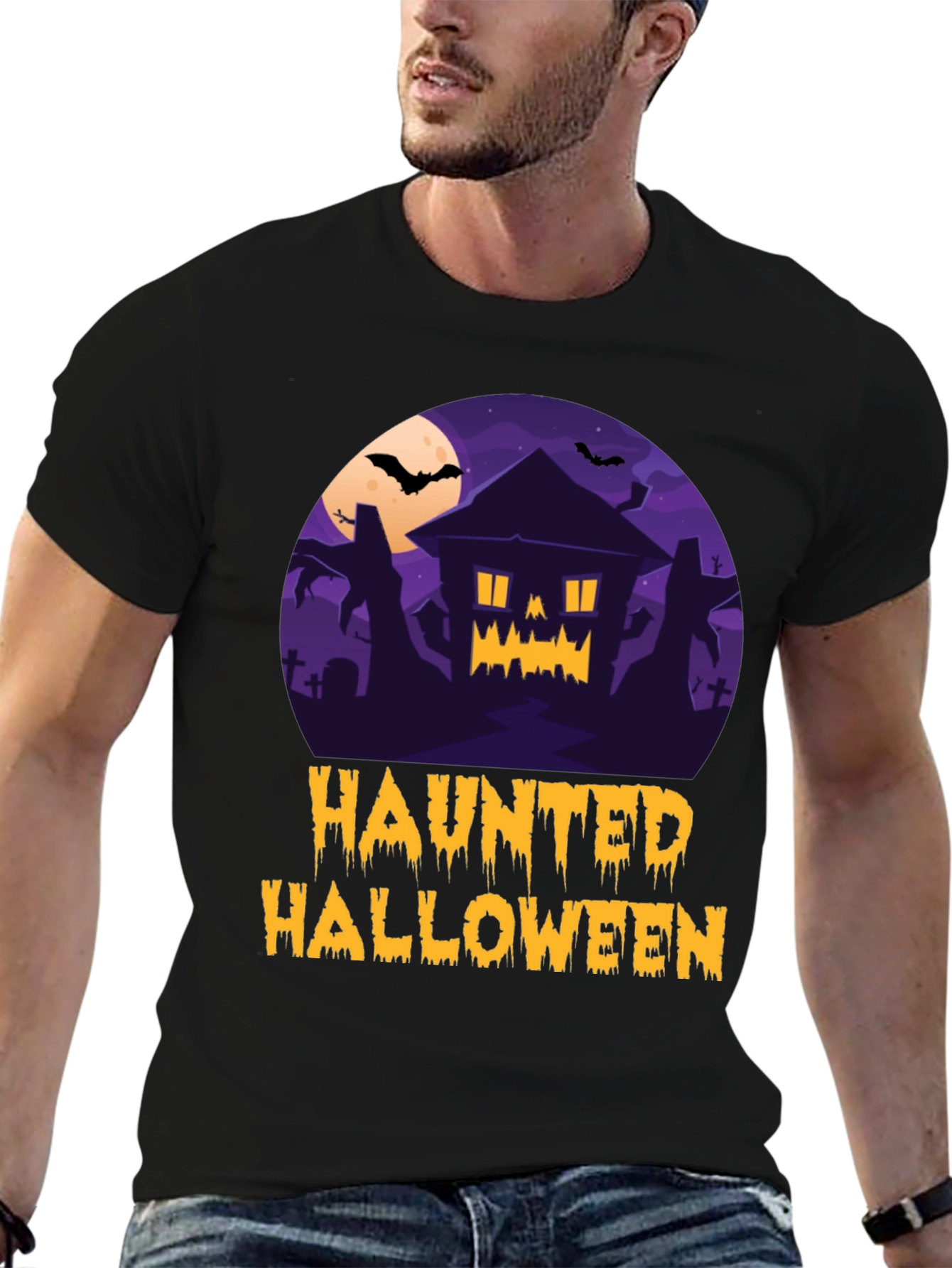Haunted Halloween Graphic Tee