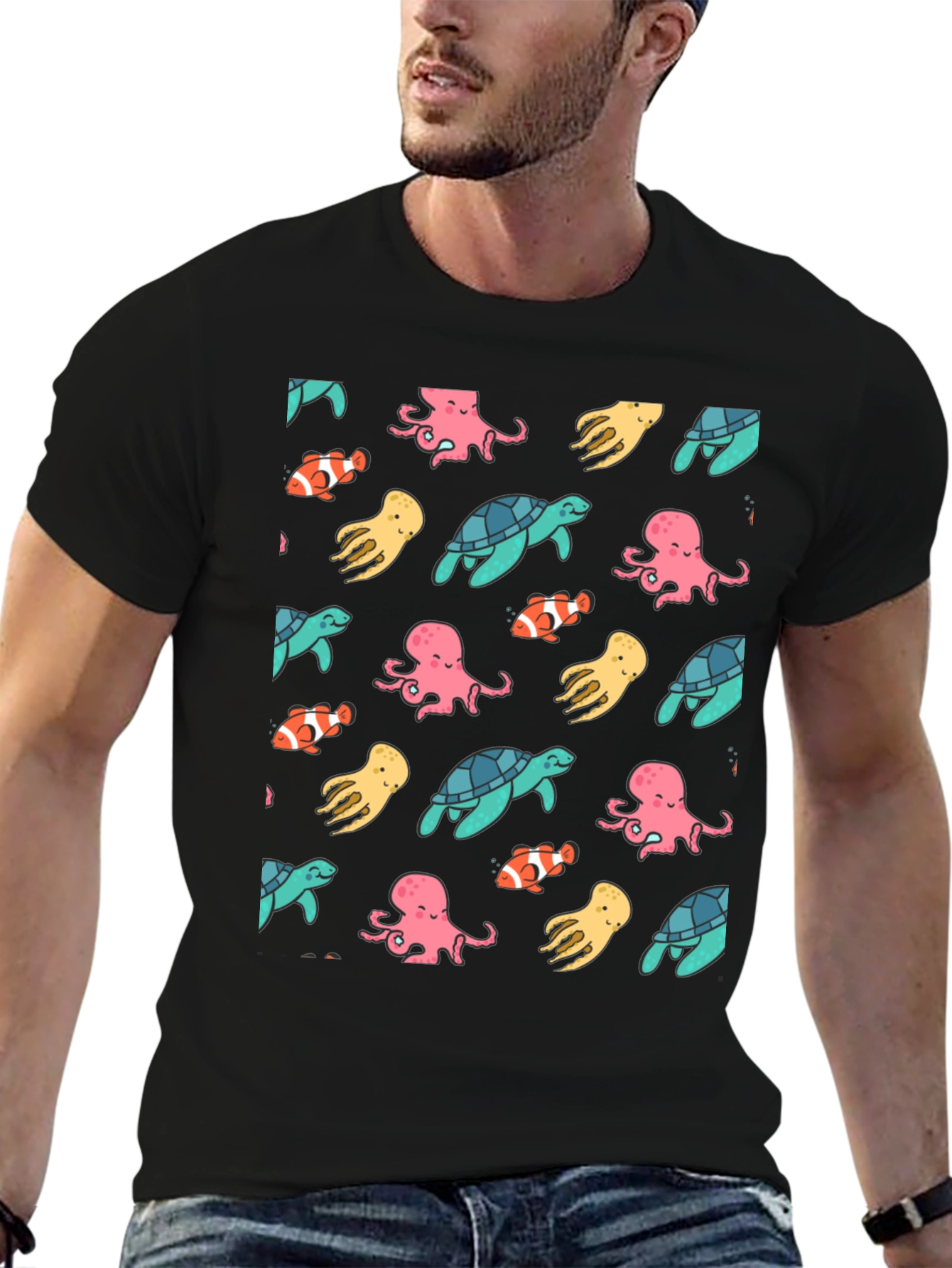 Ocean Life Pattern Tee