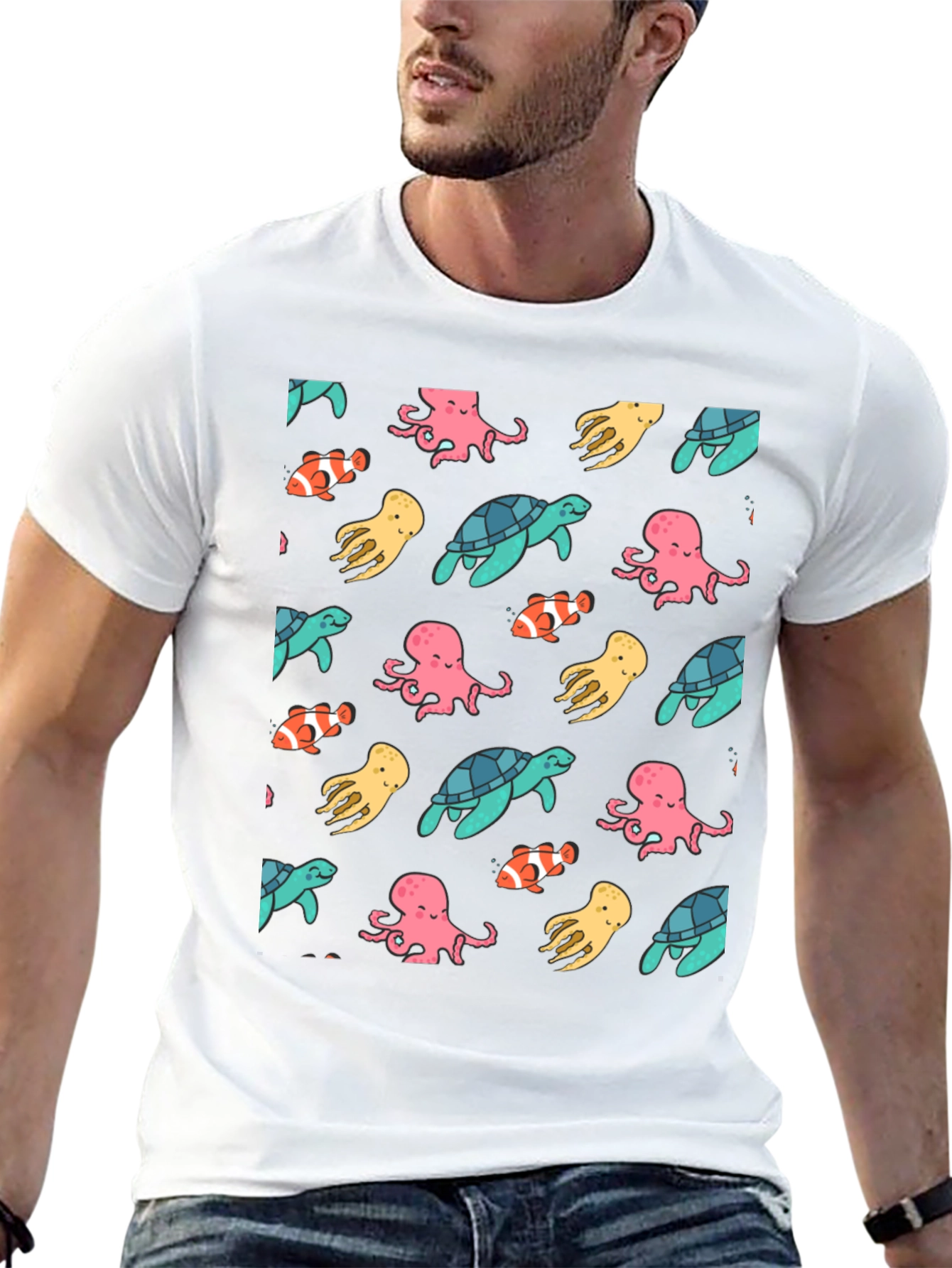 Ocean Life Pattern Tee