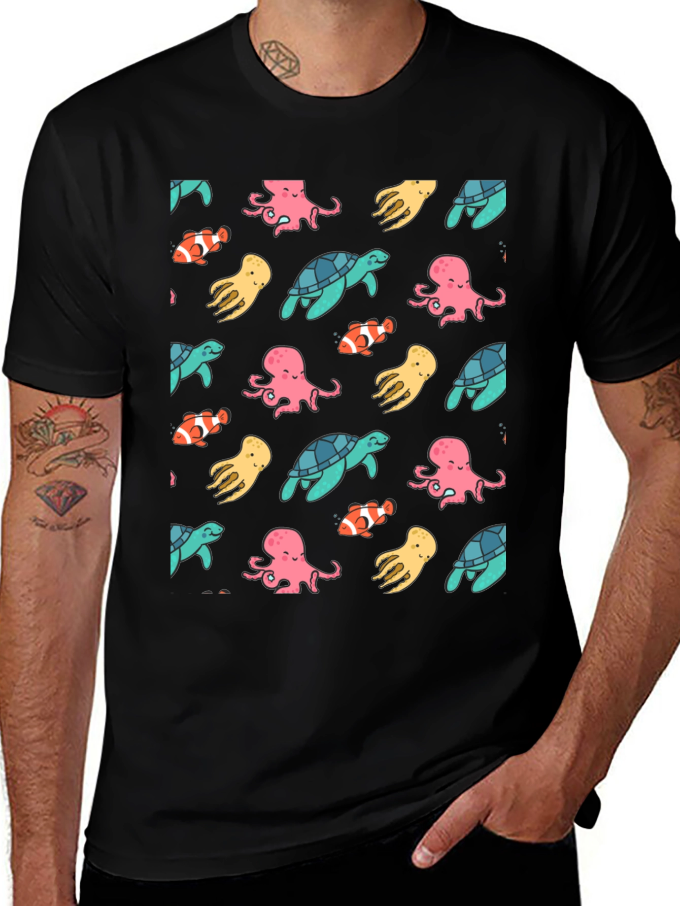 Ocean Life Pattern Tee