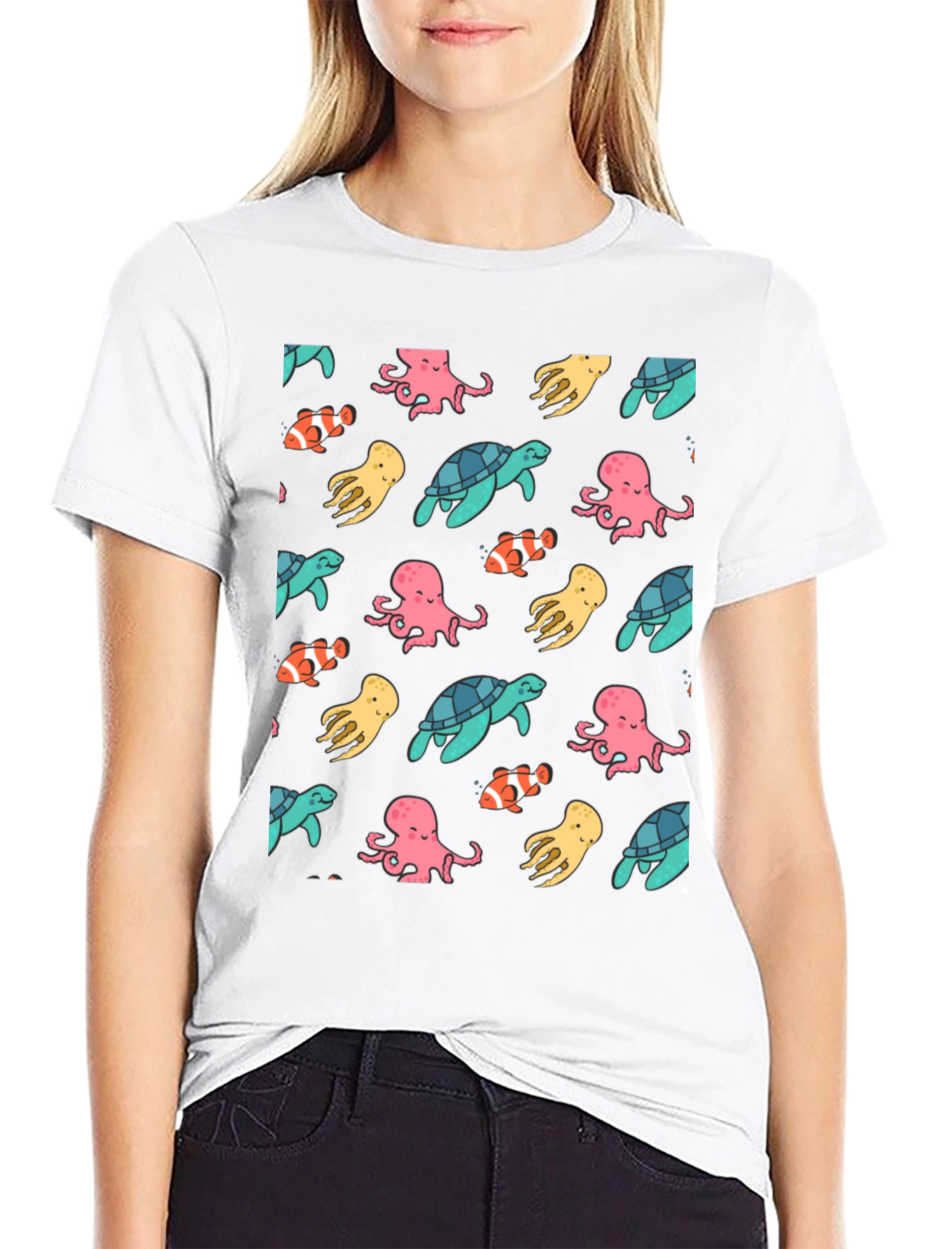 Ocean Life Pattern Tee