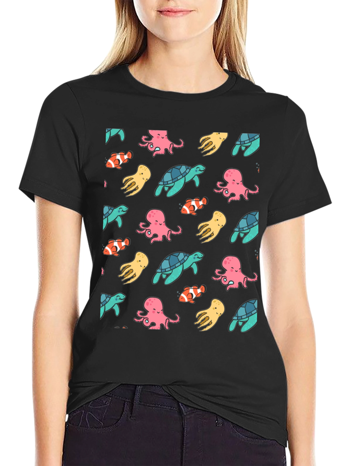 Ocean Life Pattern Tee
