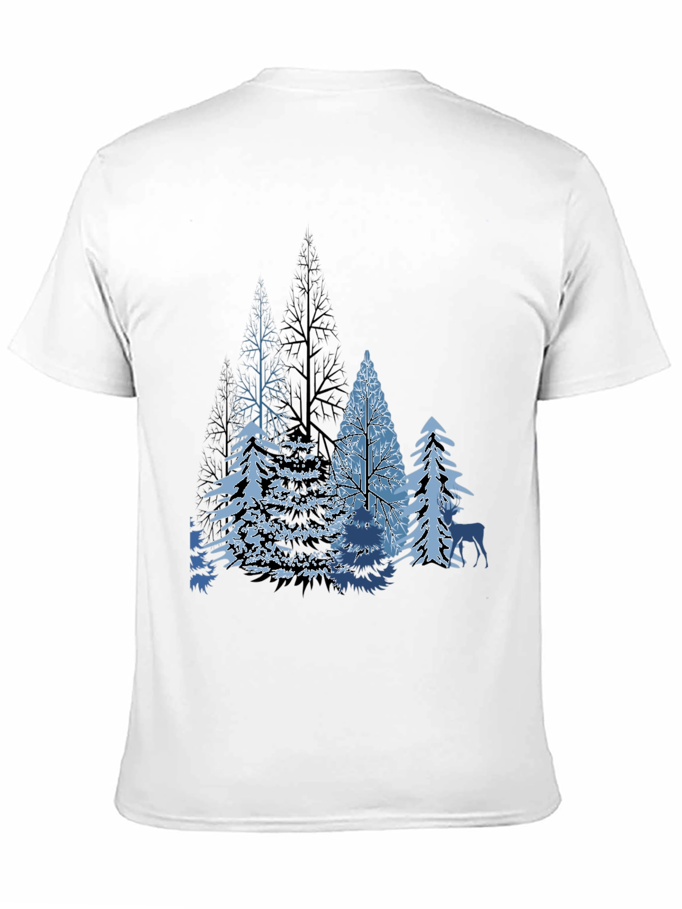 Winter Forest Graphic Tee - Black