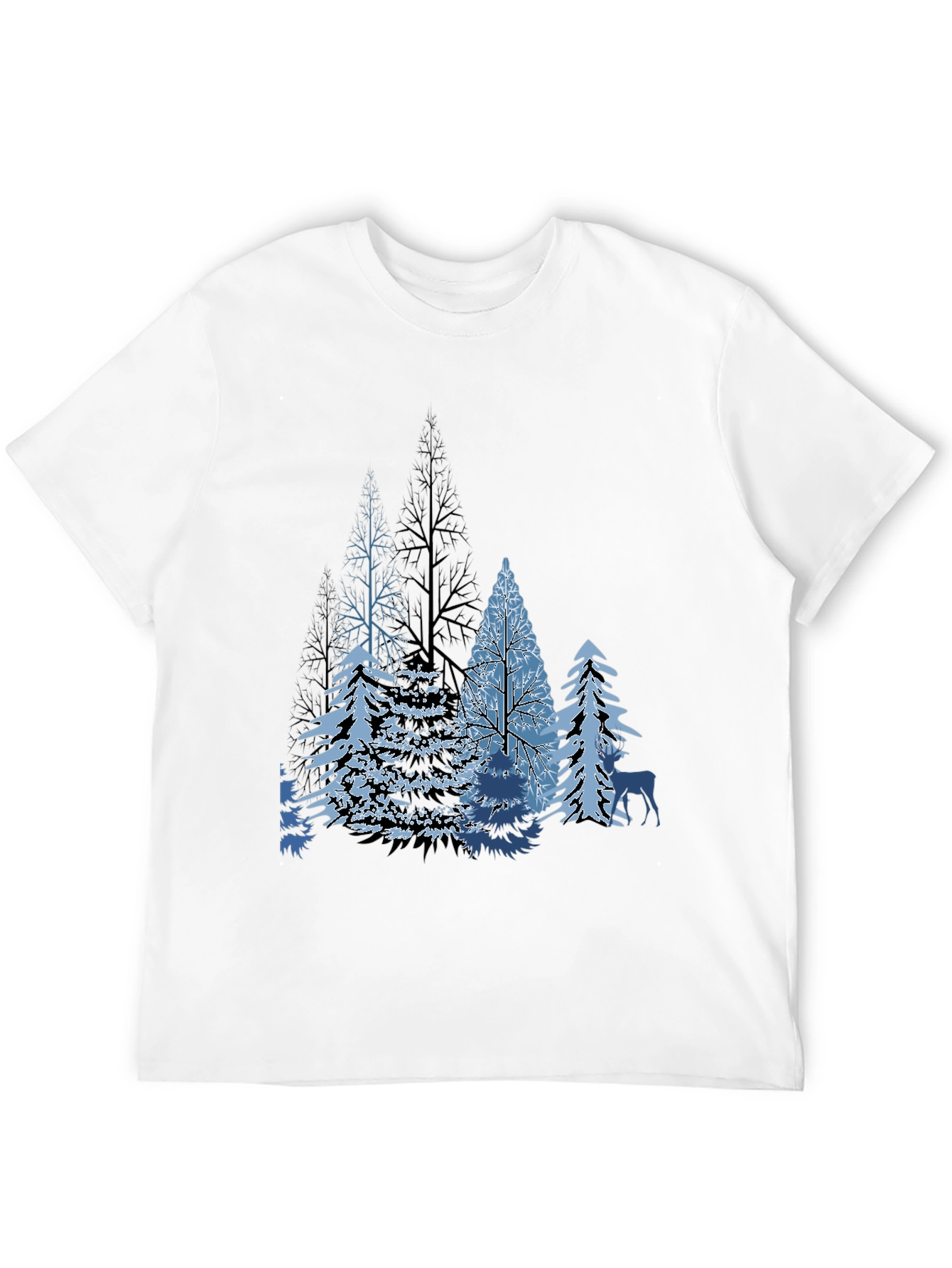 Winter Forest Graphic Tee - Black