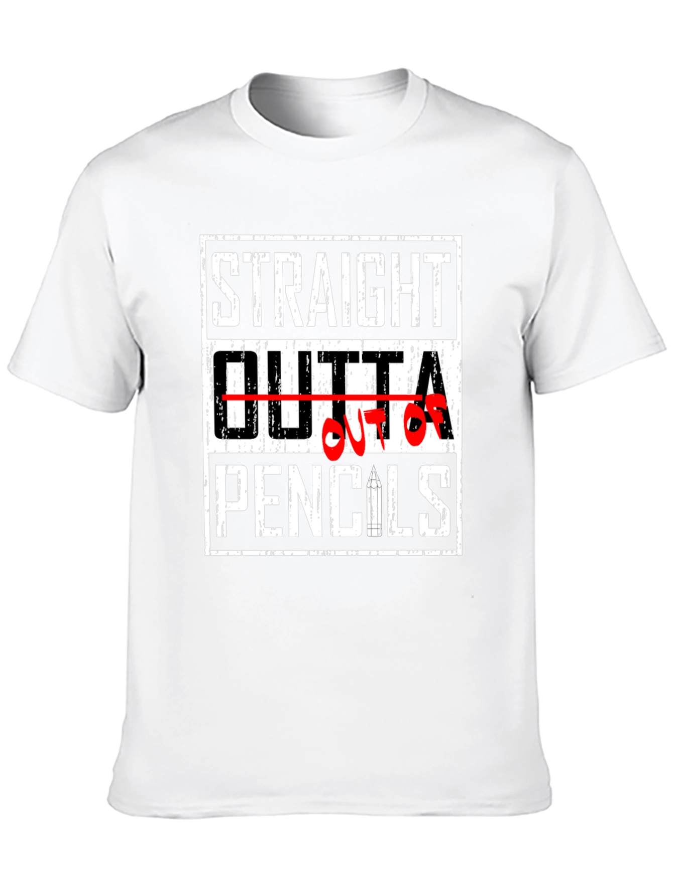 Straight Outta Pencils Graphic T-Shirt
