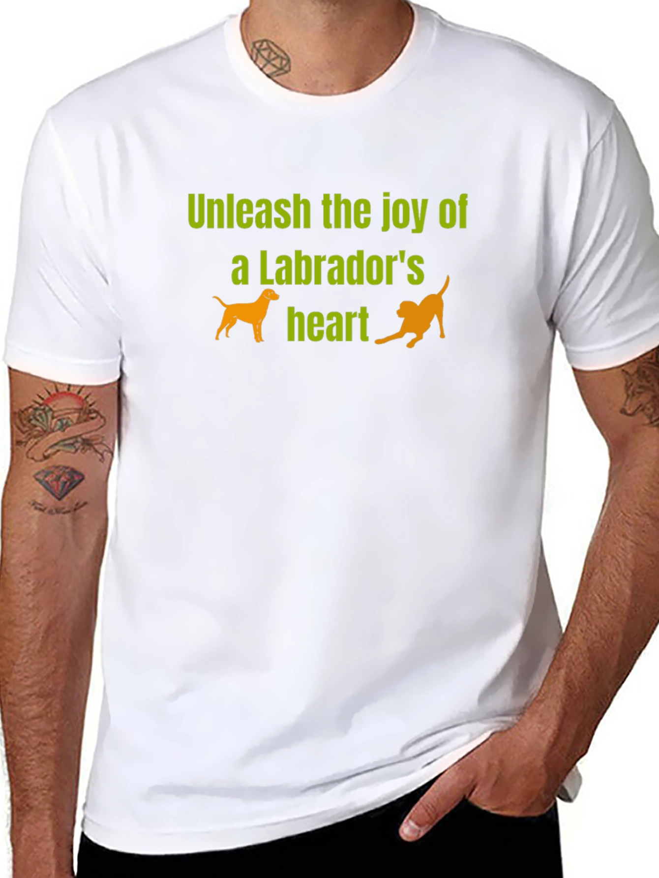 Labrador Joy Black T-Shirt - Unleash the Heart!