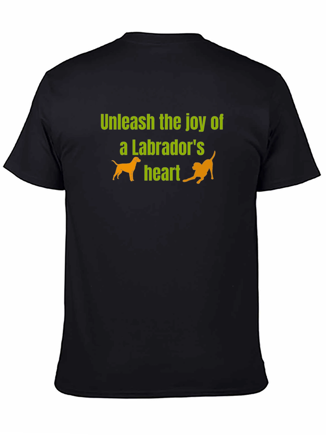 Labrador Joy Black T-Shirt - Unleash the Heart!