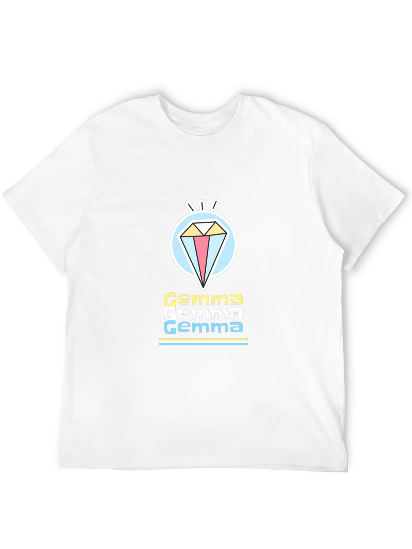 Gemma Diamond Graphic T-Shirt - Black