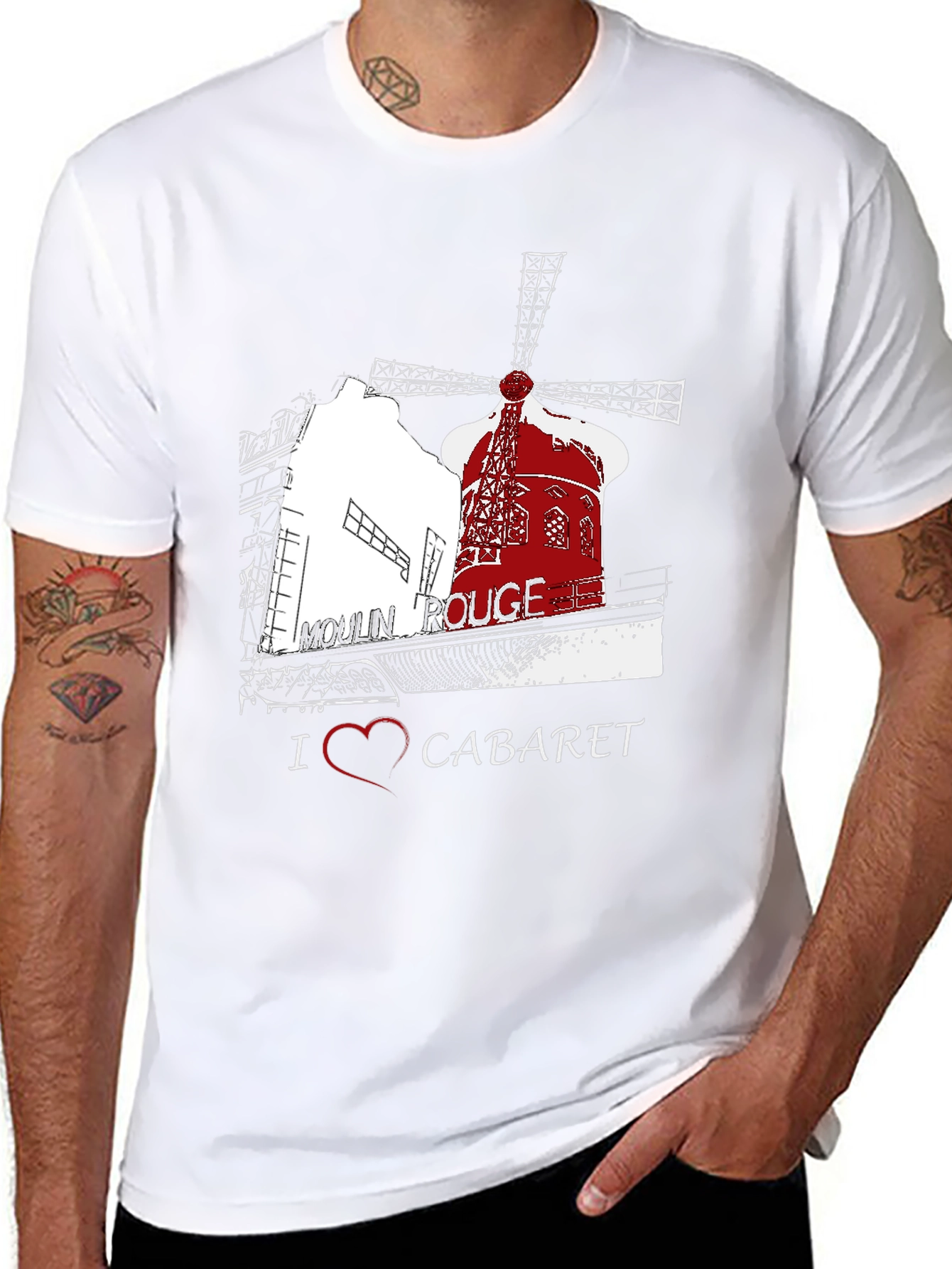 Moulin Rouge T-Shirt I Heart Cabaret