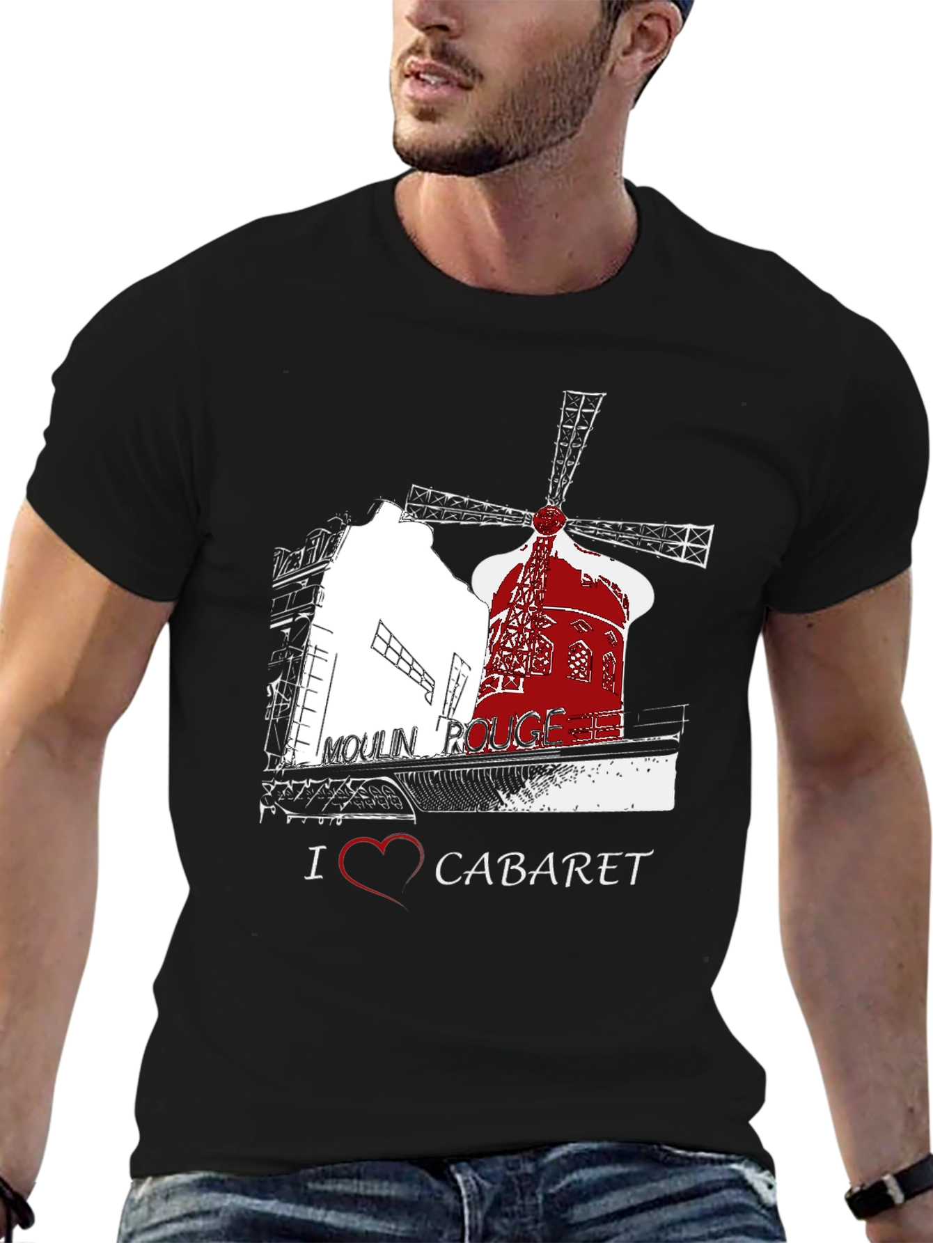 Moulin Rouge T-Shirt I Heart Cabaret