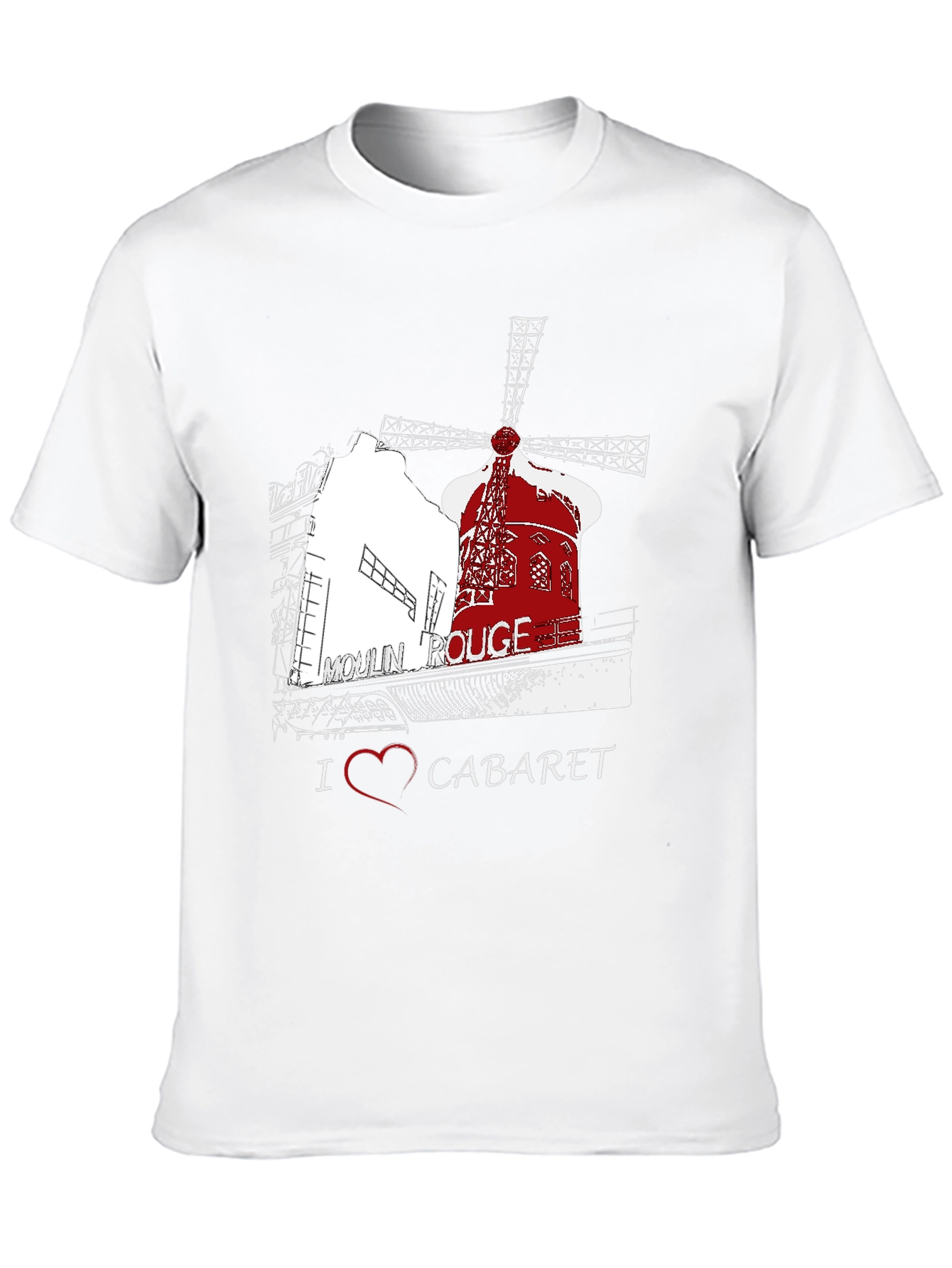 Moulin Rouge T-Shirt I Heart Cabaret