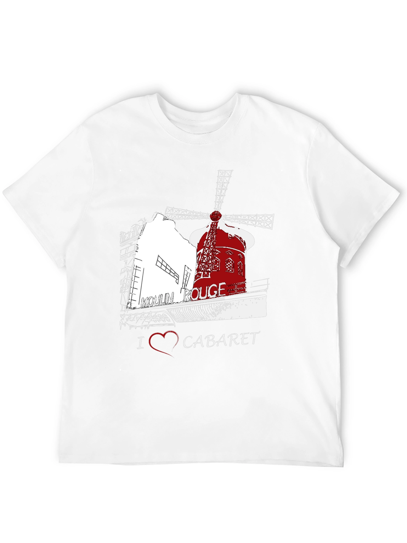 Moulin Rouge T-Shirt I Heart Cabaret
