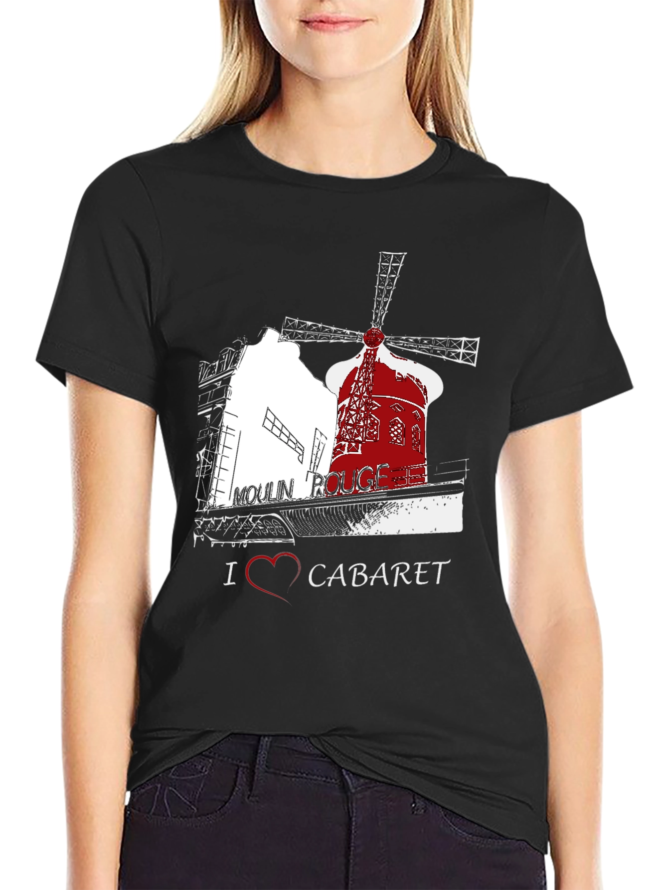 Moulin Rouge T-Shirt I Heart Cabaret