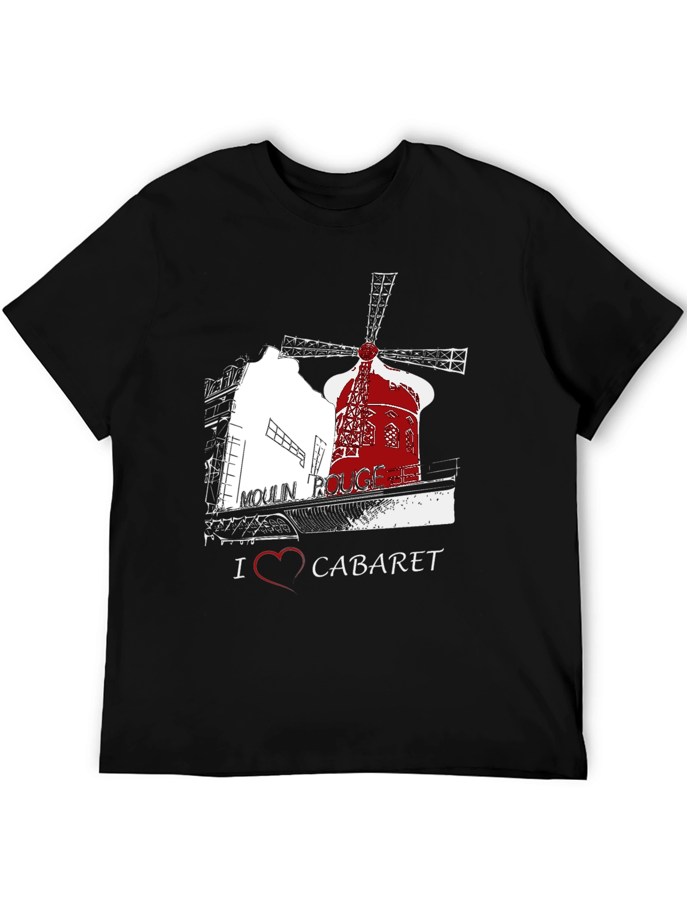 Moulin Rouge T-Shirt I Heart Cabaret