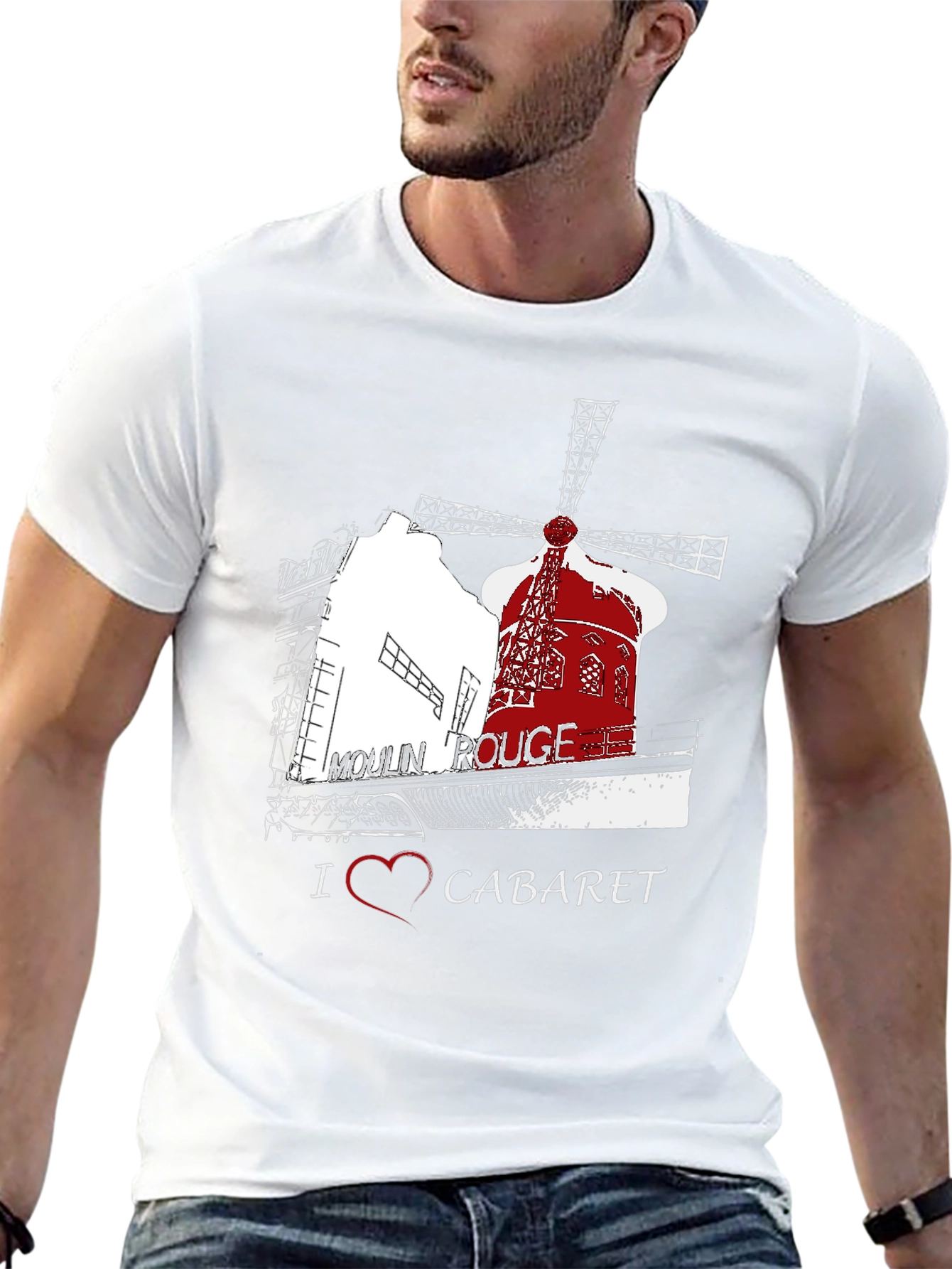 Moulin Rouge T-Shirt I Heart Cabaret