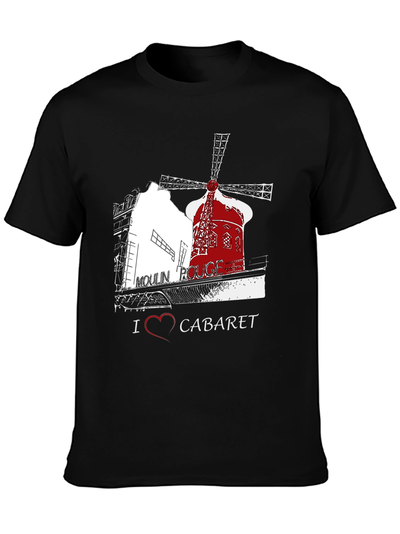 Moulin Rouge T-Shirt I Heart Cabaret