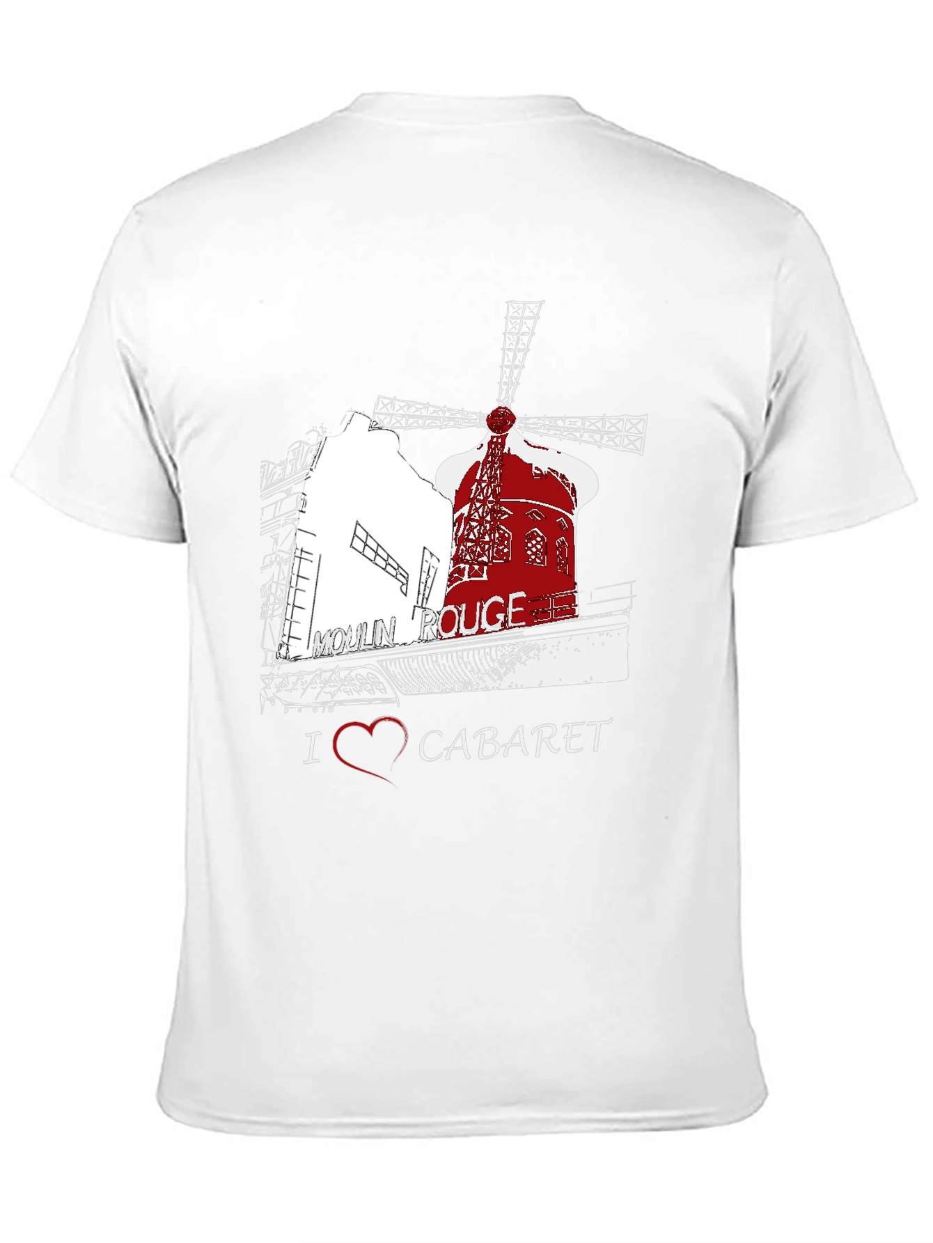 Moulin Rouge T-Shirt I Heart Cabaret