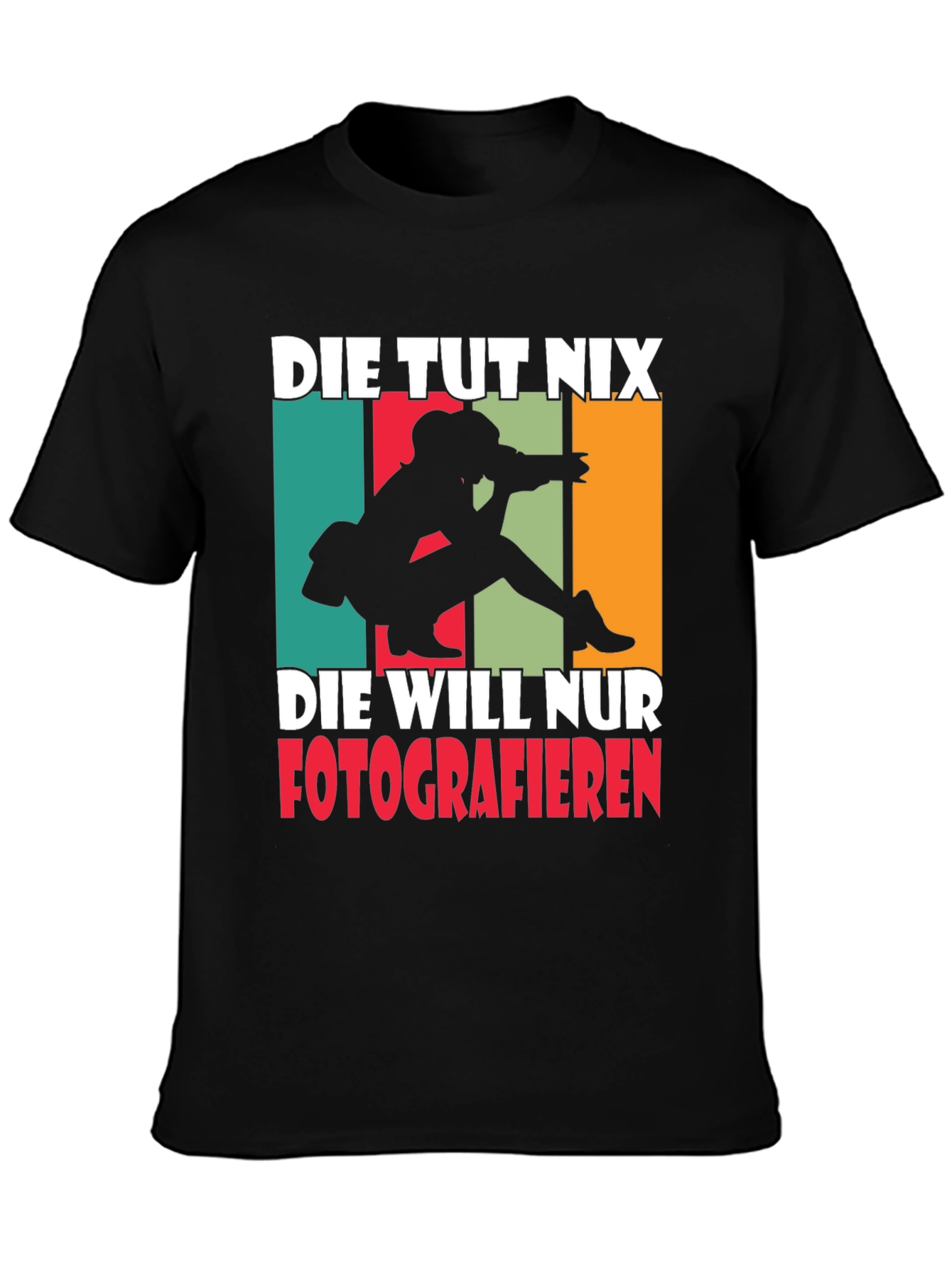 Die Tut Nix Photographer T-Shirt - Unisex Cotton Tee