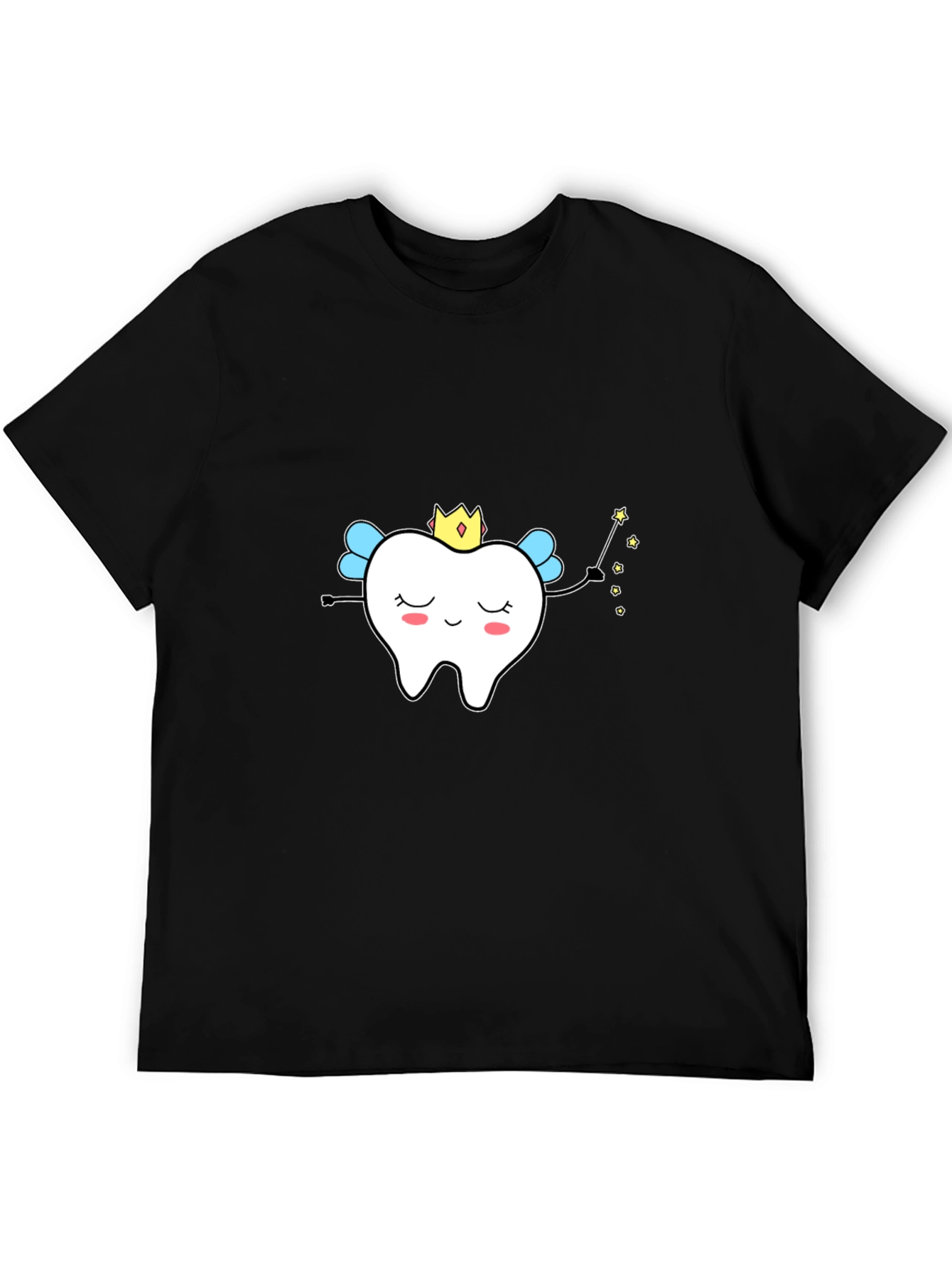 Tooth Fairy Graphic Tee - Soft Black Cotton T-Shirt
