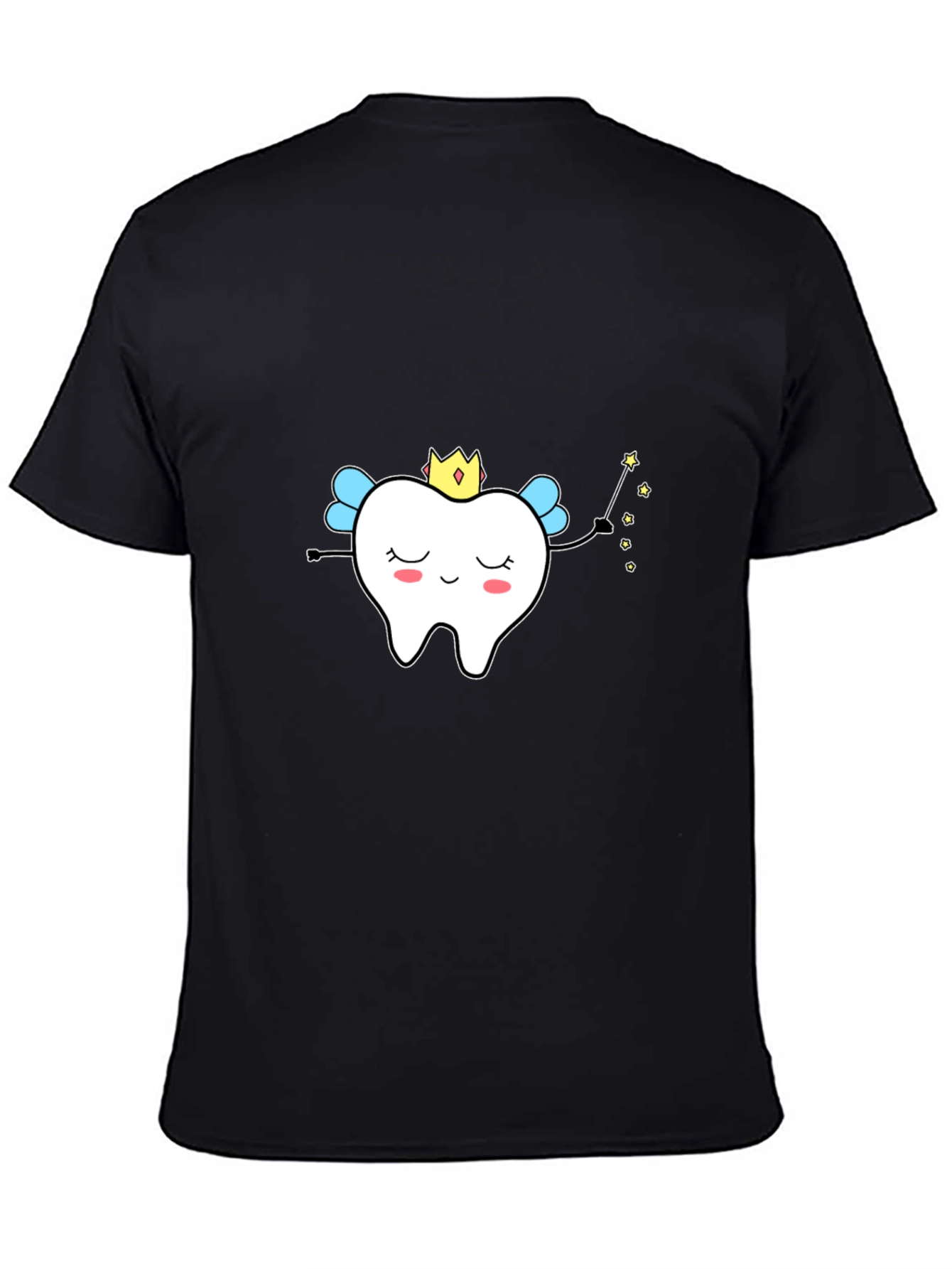 Tooth Fairy Graphic Tee - Soft Black Cotton T-Shirt