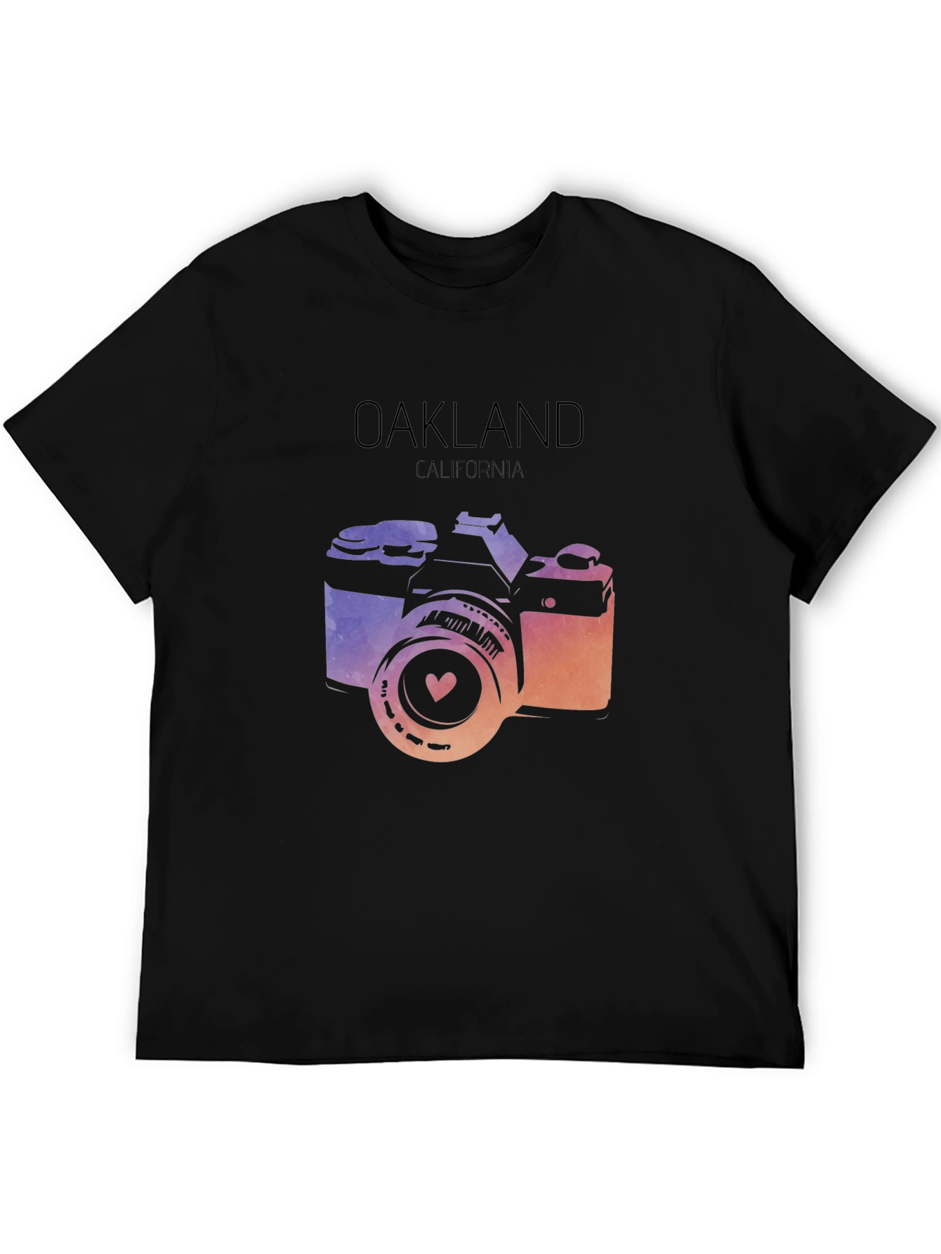 Oakland California Camera Graphic T-Shirt