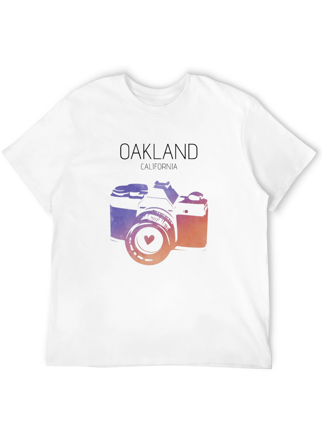 Oakland California Camera Graphic T-Shirt