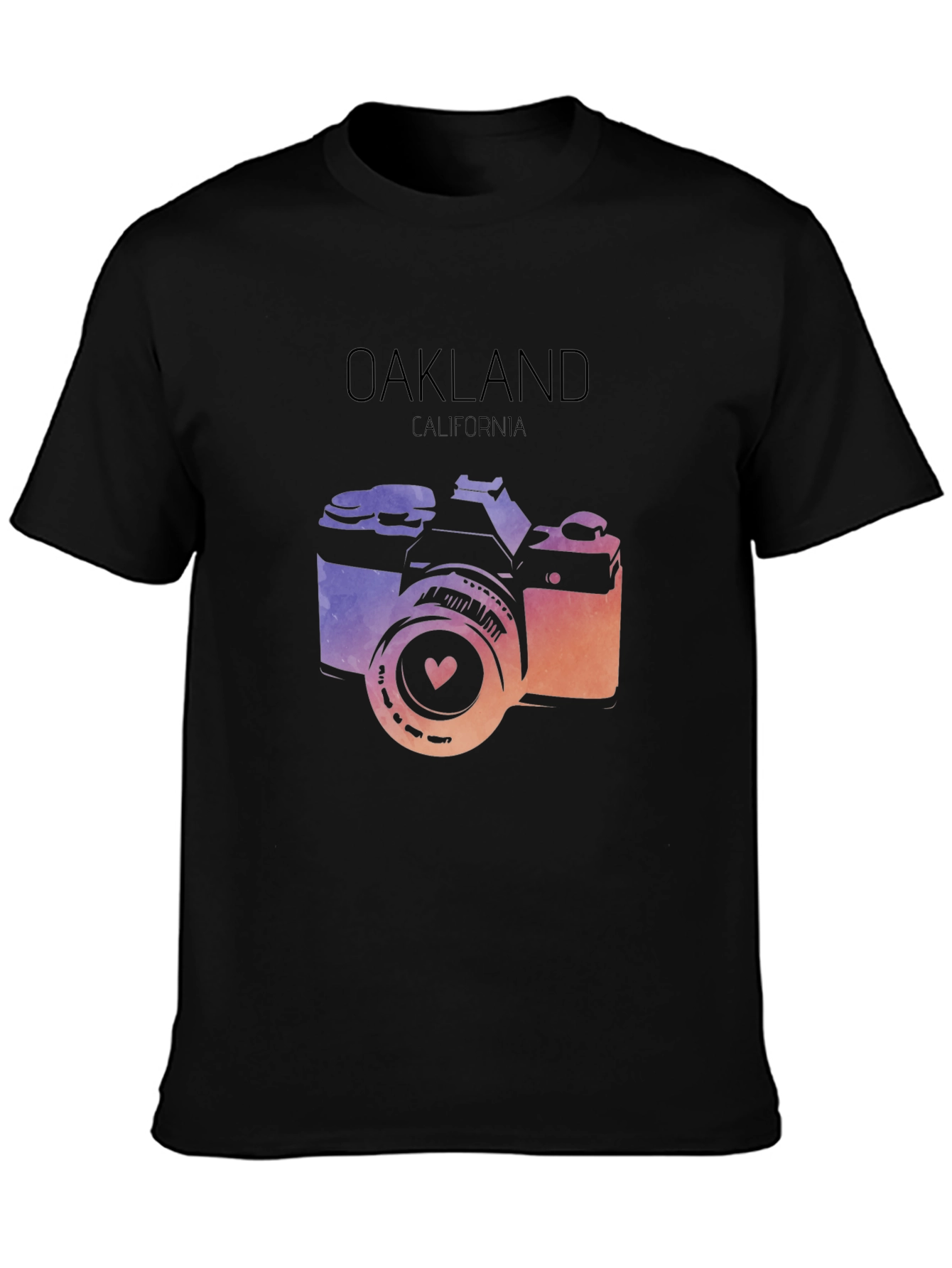 Oakland California Camera Graphic T-Shirt
