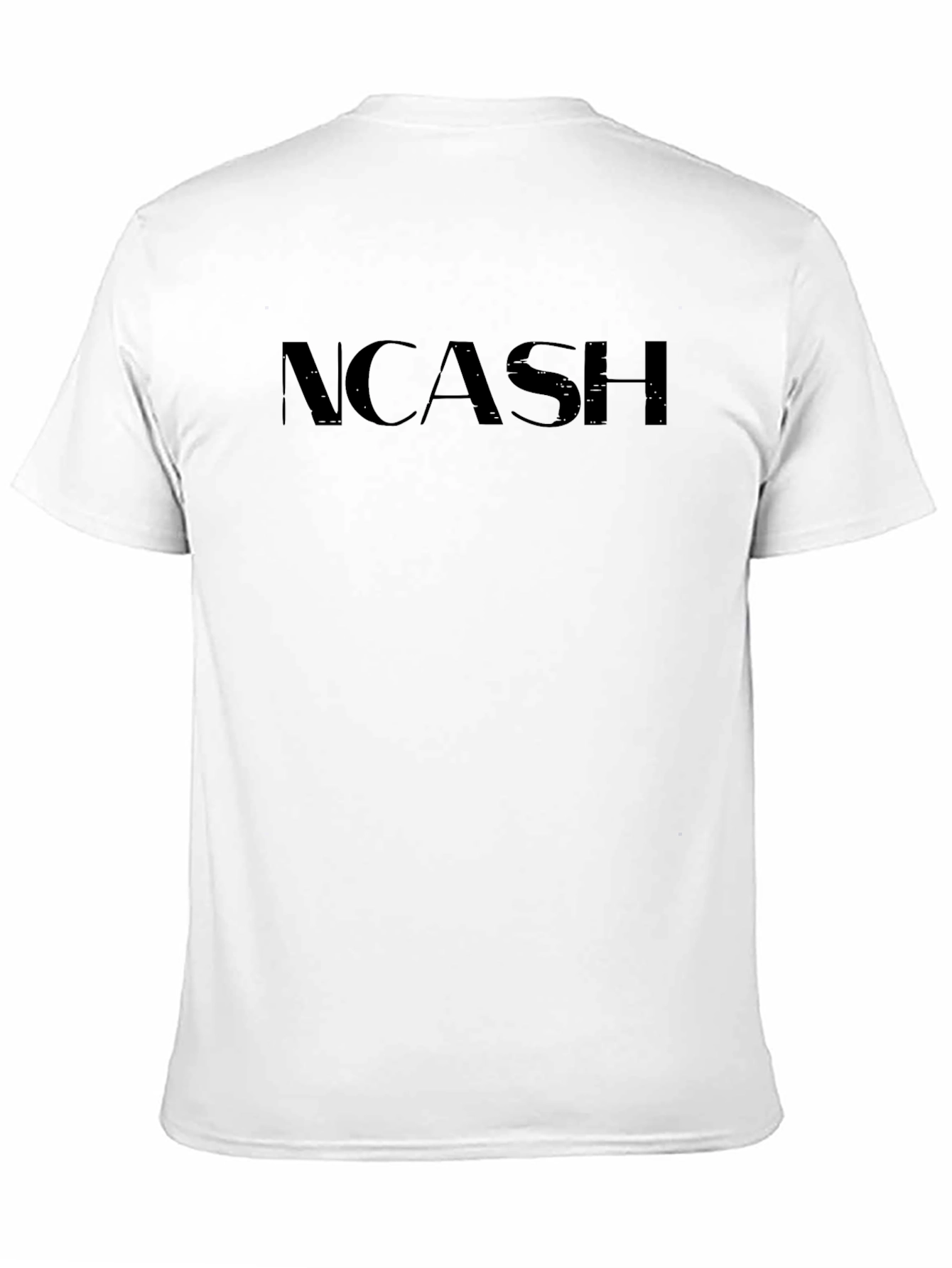NCASH Black T-Shirt Casual Streetwear
