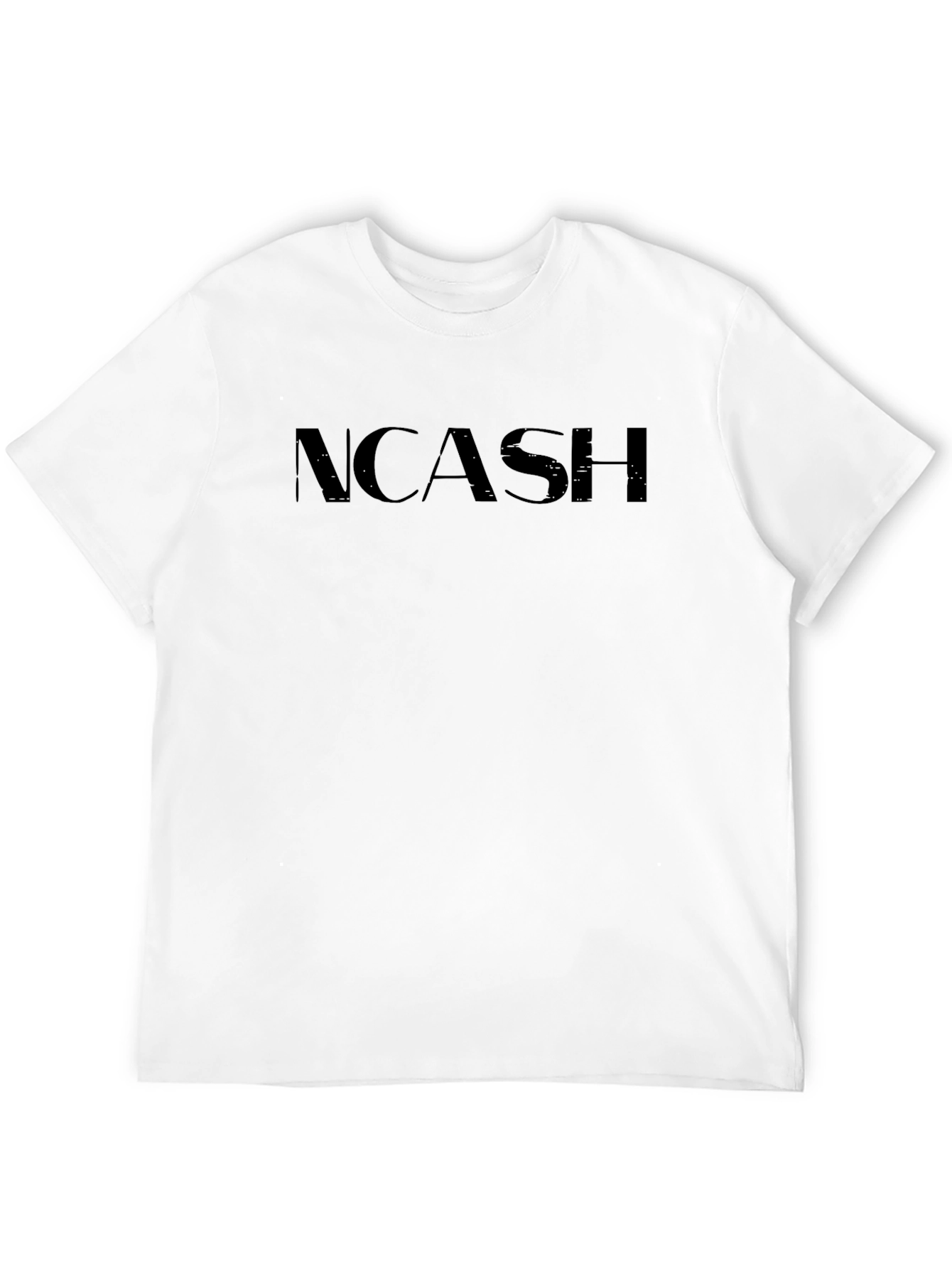 NCASH Black T-Shirt Casual Streetwear