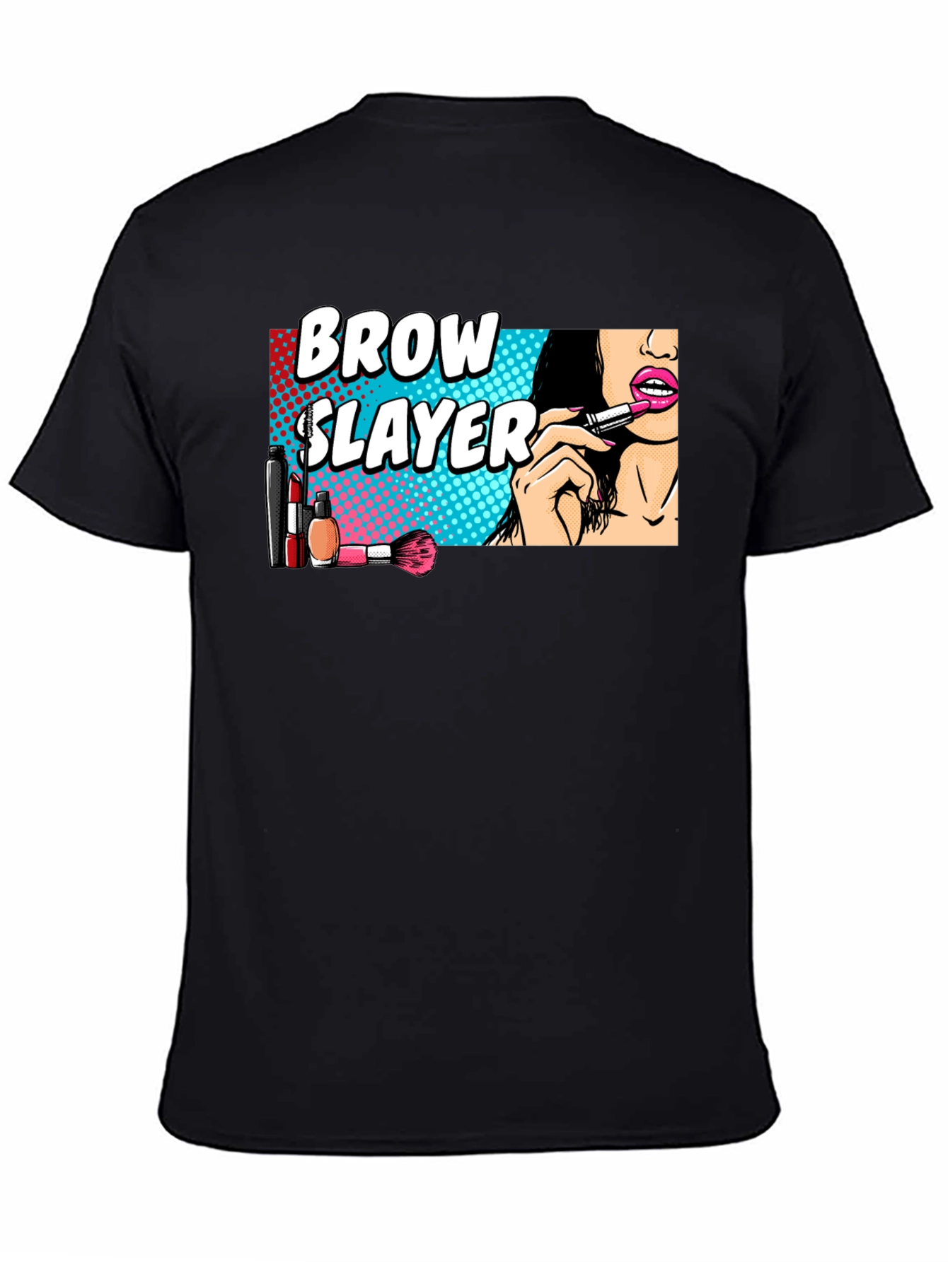 Brow Slayer Black Graphic Tee
