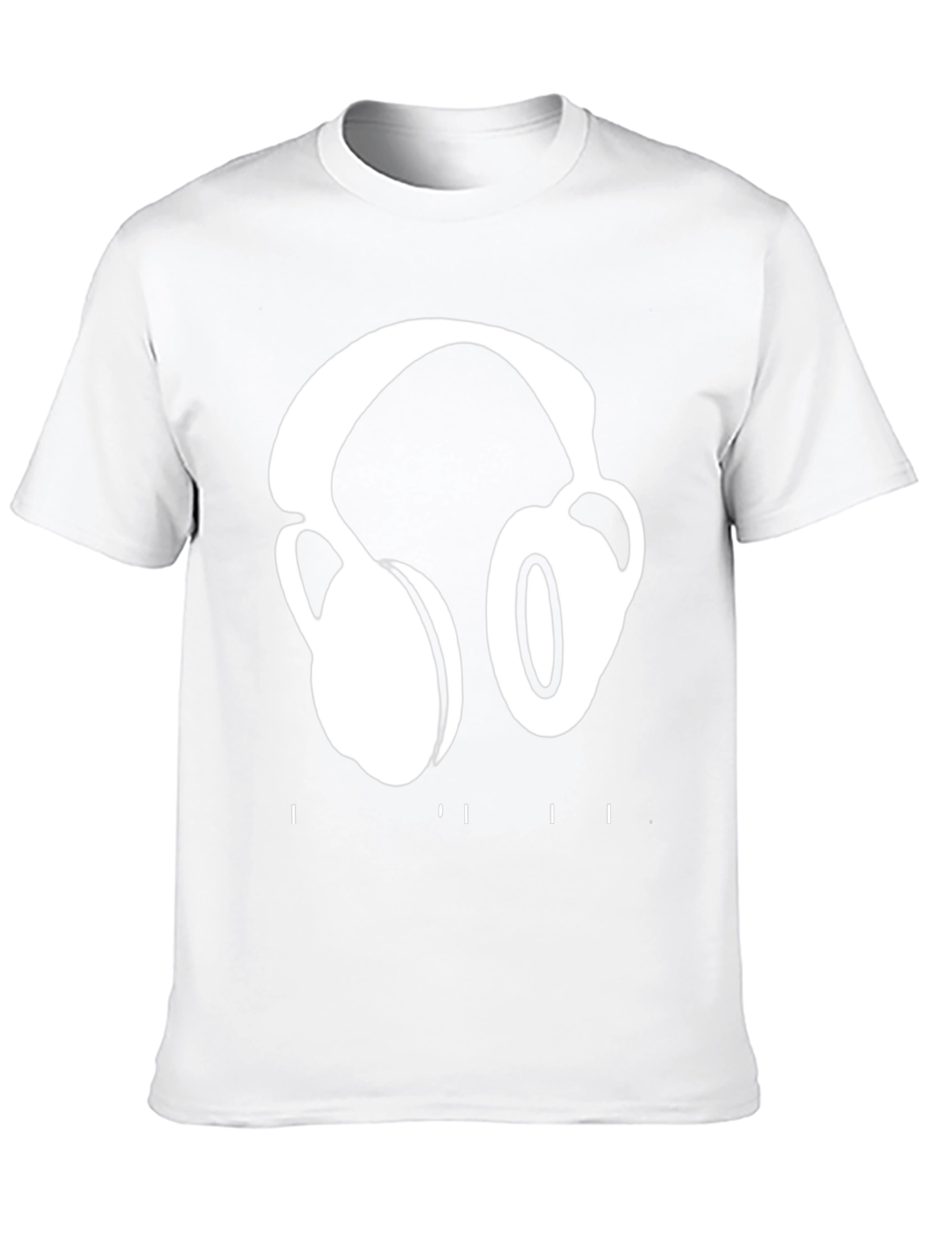 Headphones Graphic T-Shirt - Black
