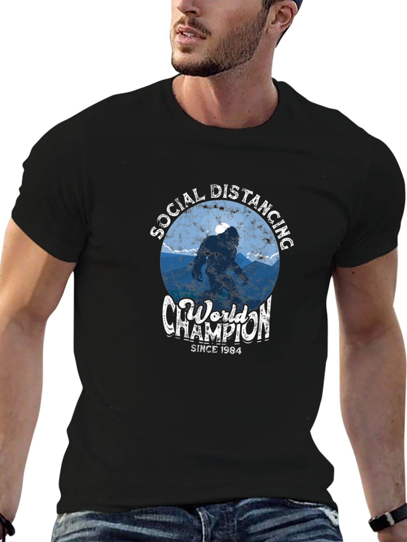 Social Distancing World Champion Graphic Tee