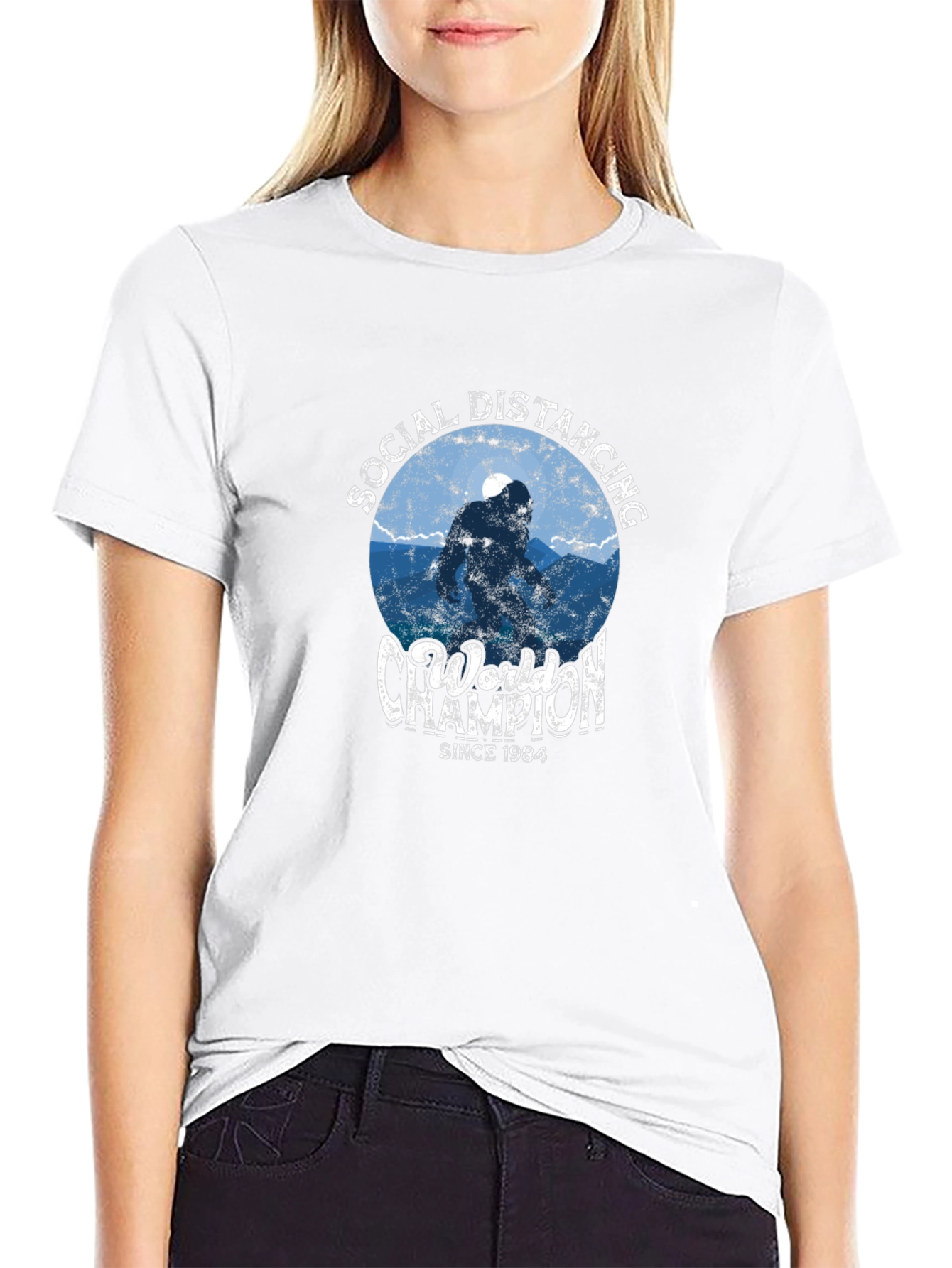 Social Distancing World Champion Graphic Tee