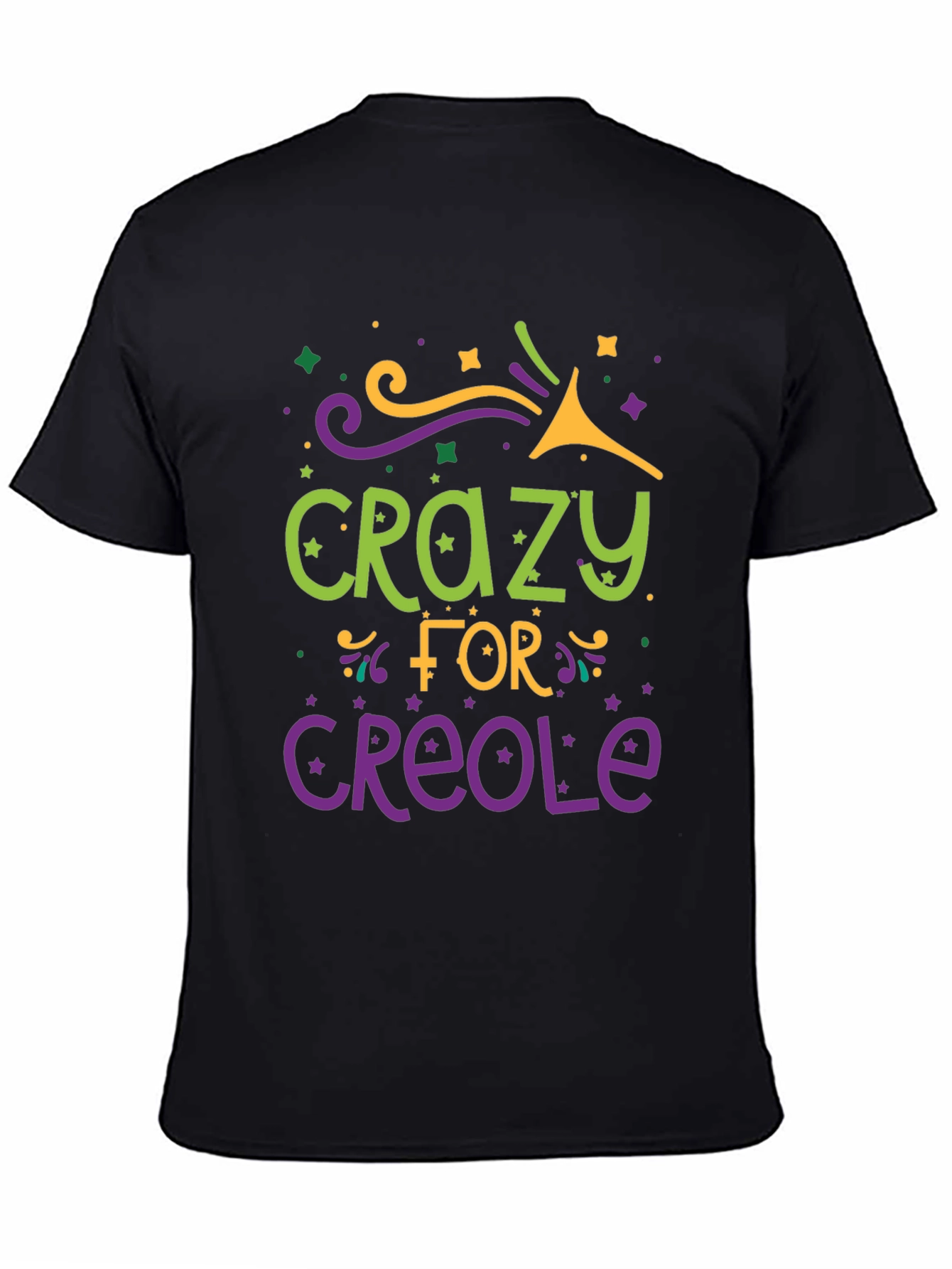Crazy for Creole Graphic Tee - Black