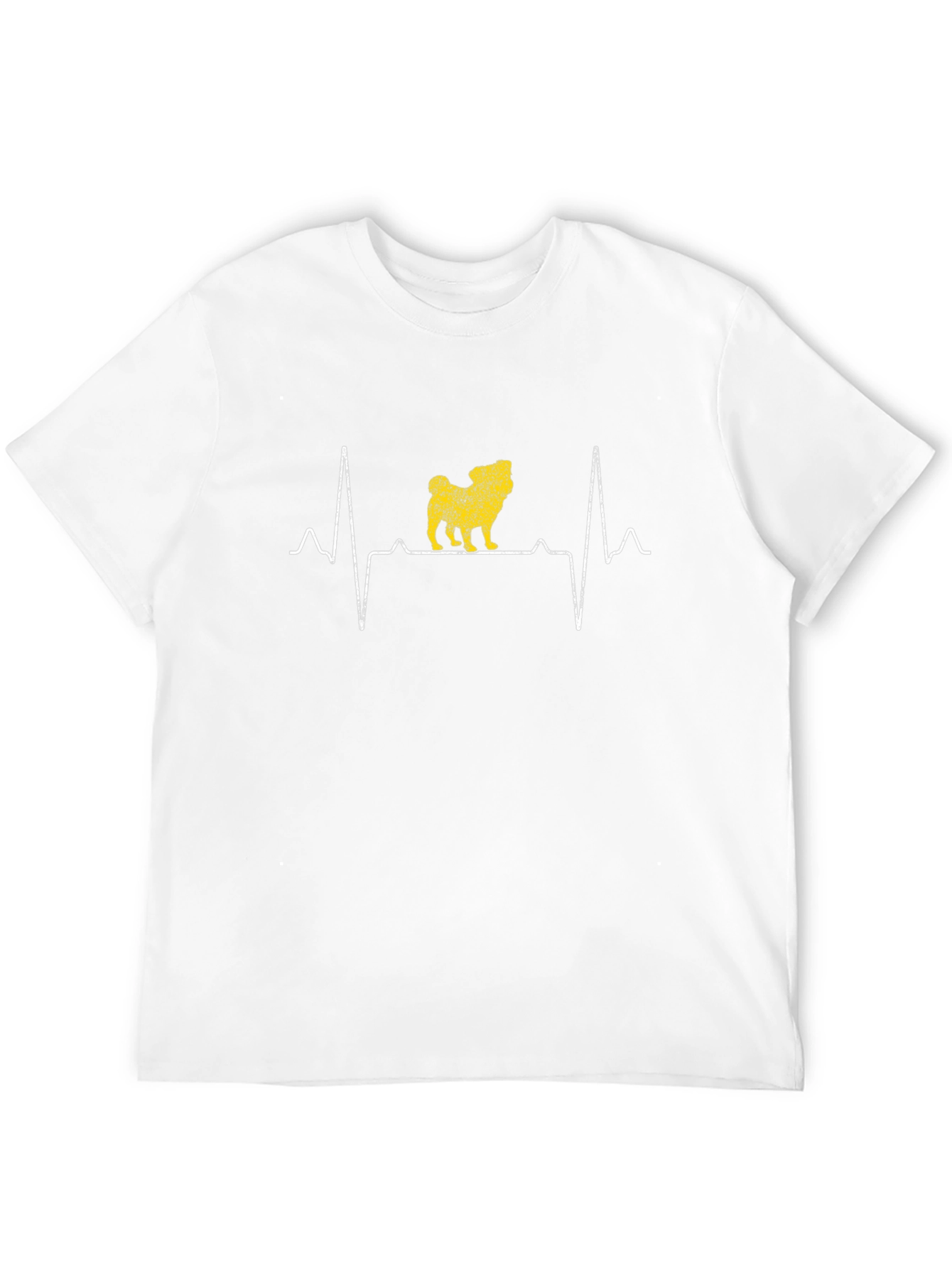 Pug Heartbeat T-Shirt - Dog Lover Tee