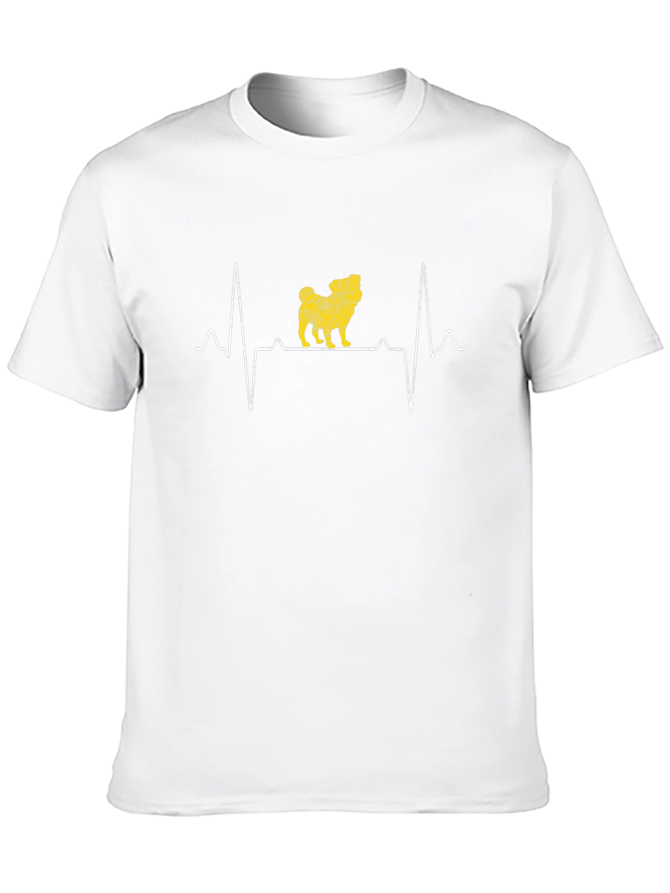 Pug Heartbeat T-Shirt - Dog Lover Tee