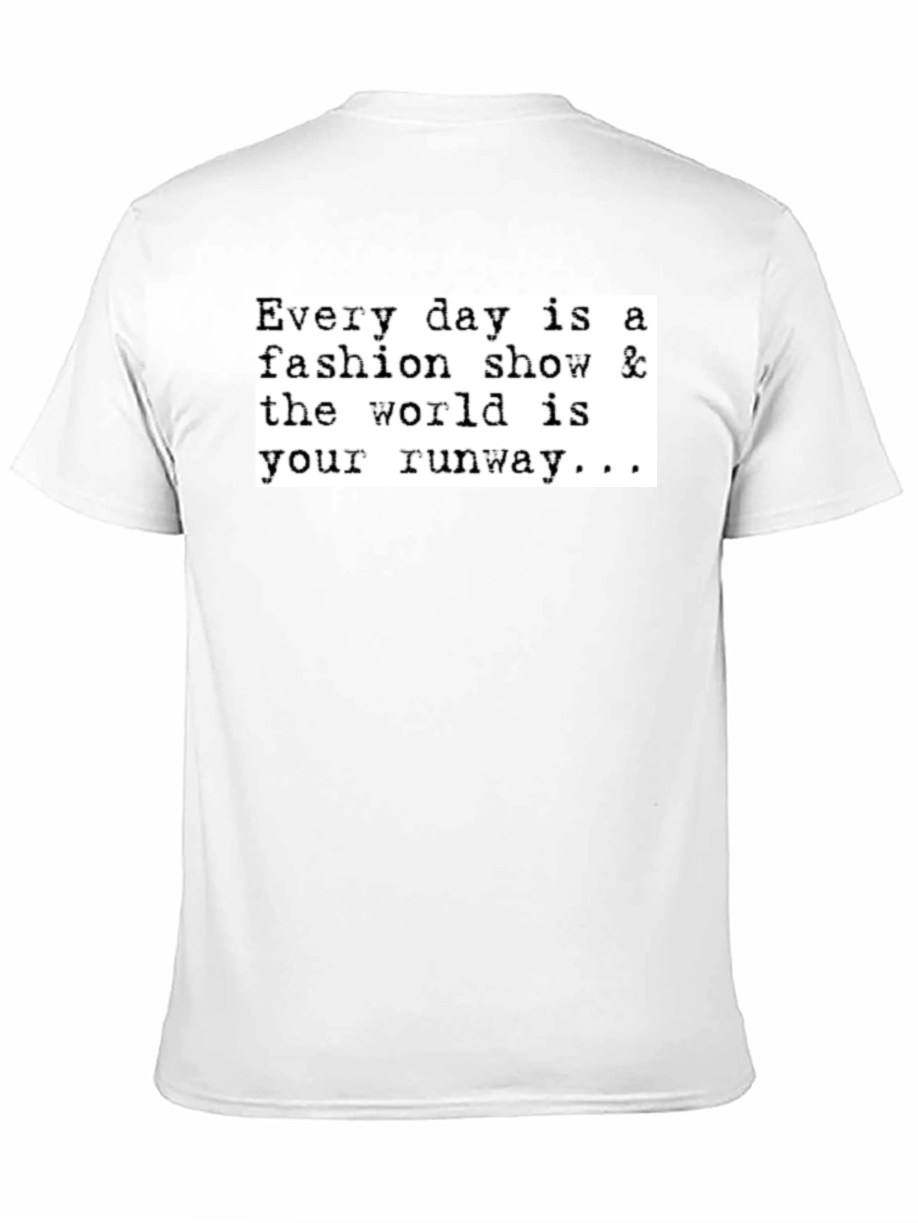 Fashion Show Runway Graphic Tee - Black