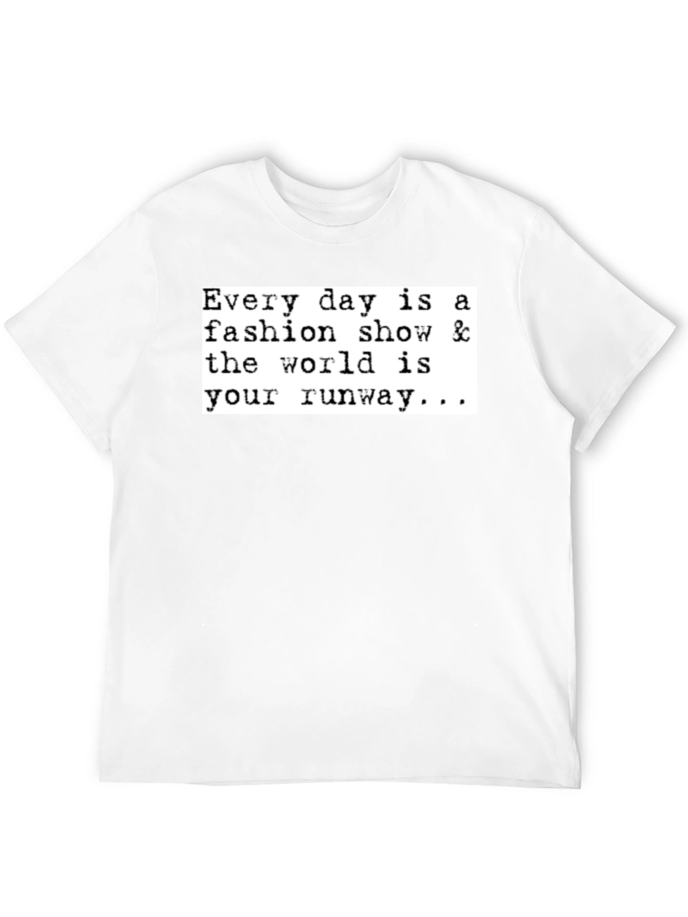 Fashion Show Runway Graphic Tee - Black
