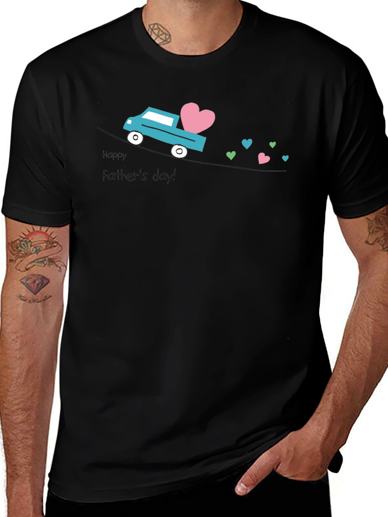 Happy Fathers Day Truck T-Shirt