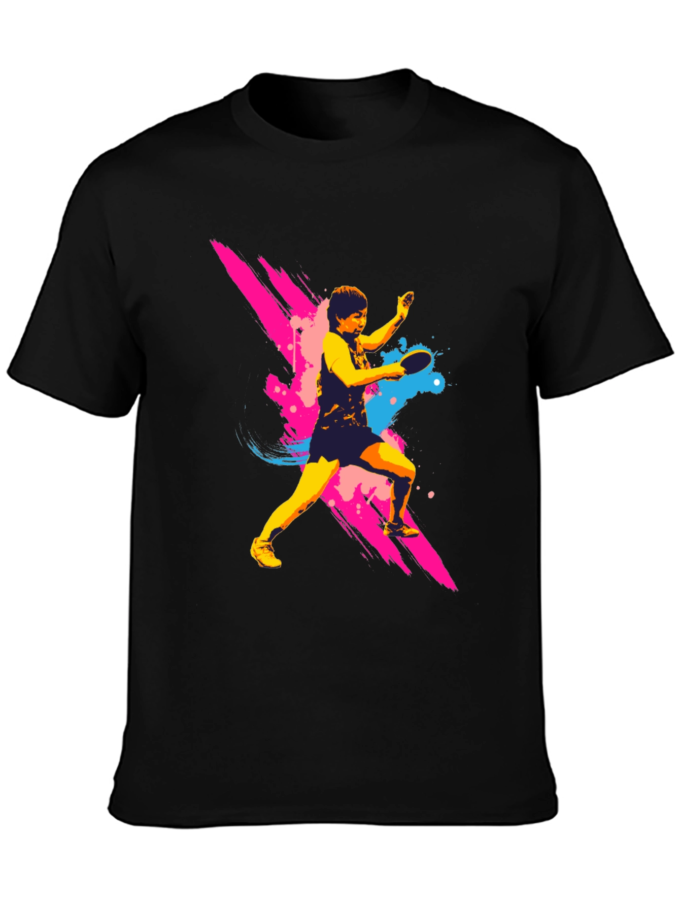 Ping Pong Player Graphic T-Shirt