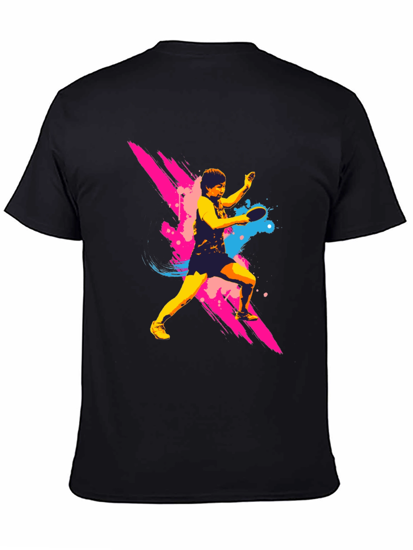 Ping Pong Player Graphic T-Shirt